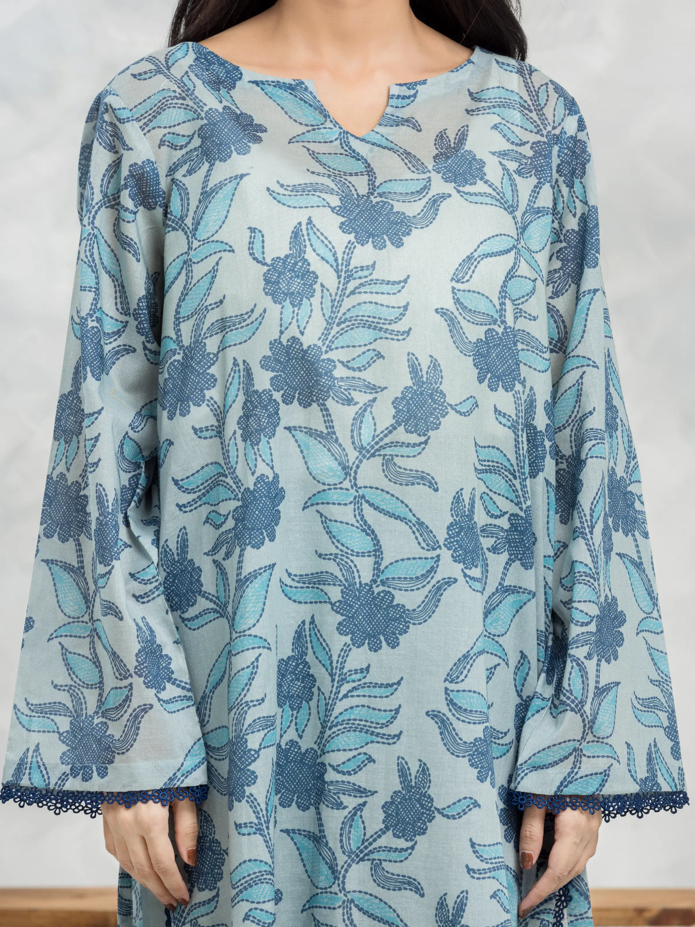 Printed Cambric Suit - EWU24A2-29262-3P - Image 5