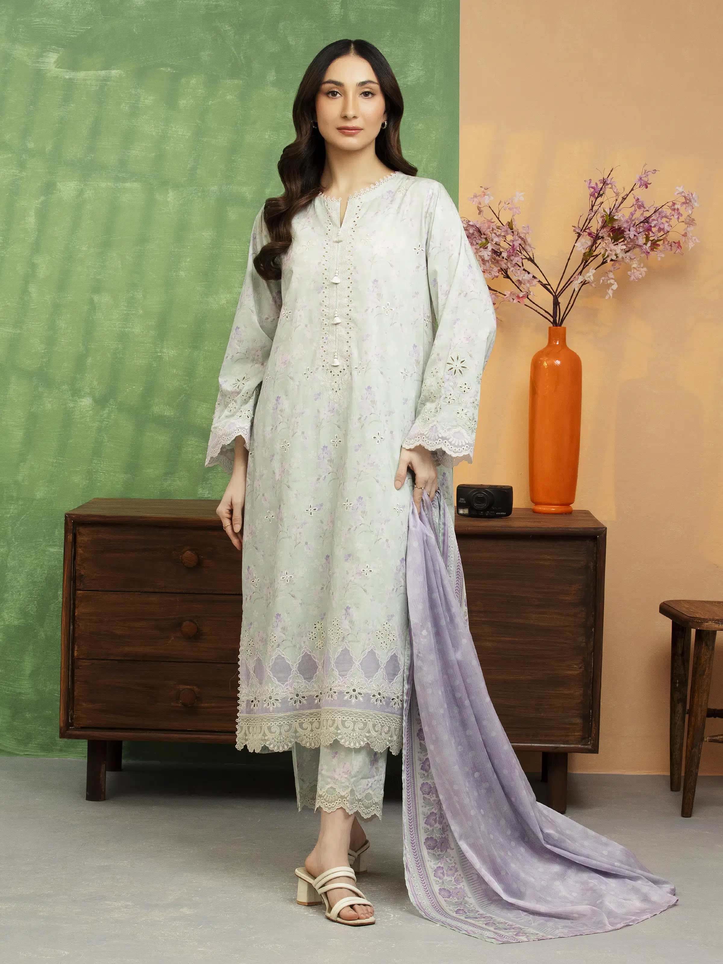 Embroidered Lawn Suit - EWU5V1-31443-3P
