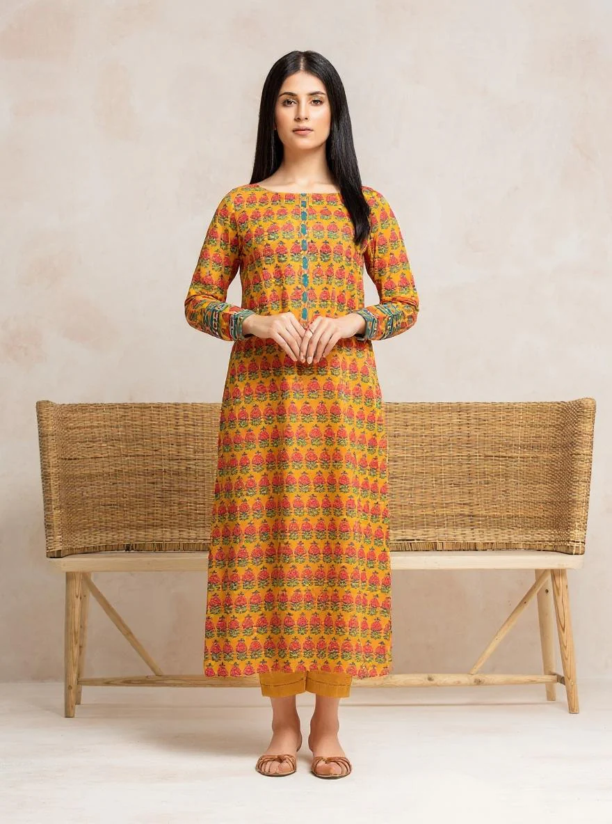 Unstitched Printed Cambric Shirt Trouser - EWU24A2-28056ST