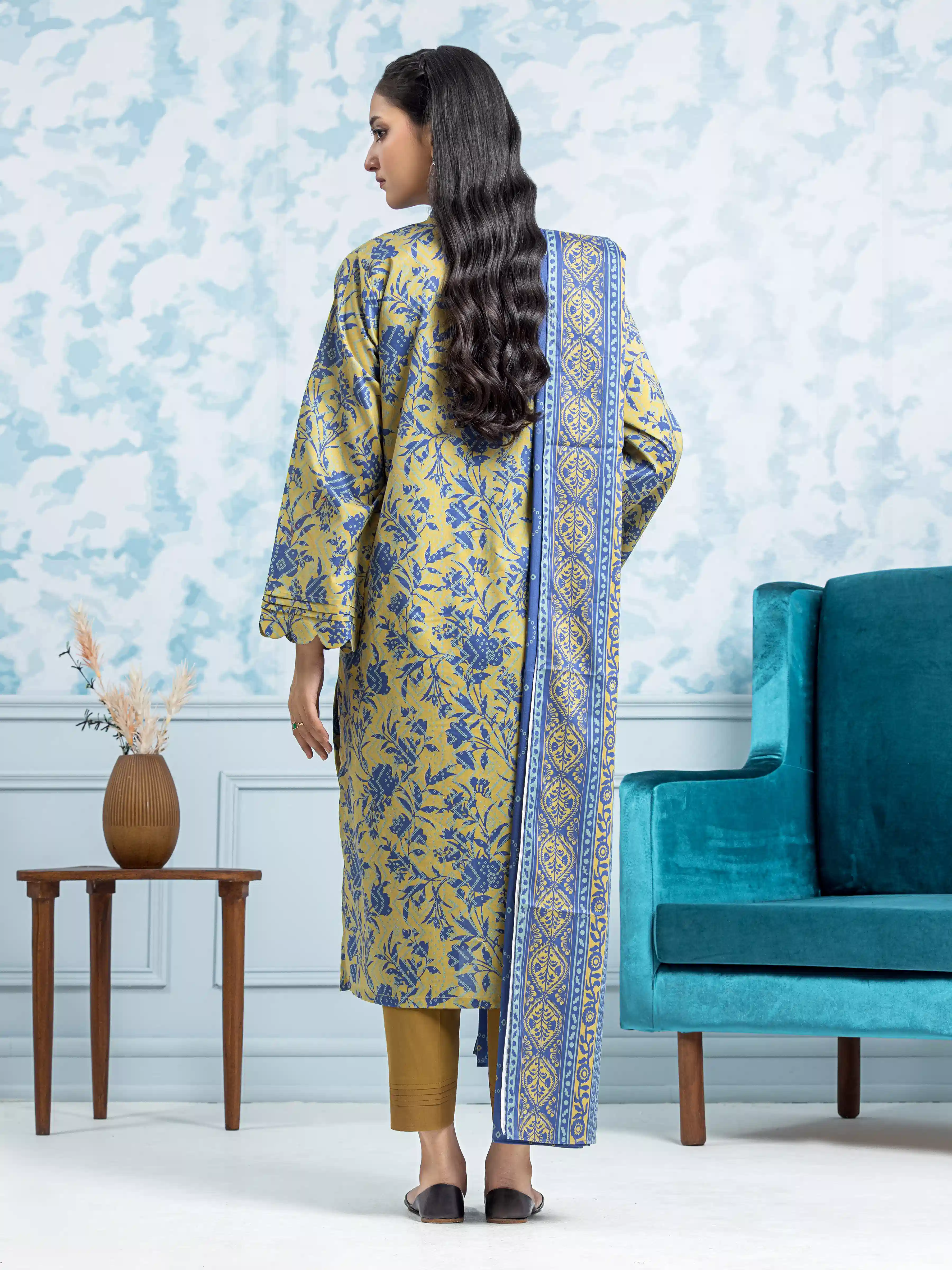 Printed Khaddar Suit - EWU24A3-29322-3P - Image 2