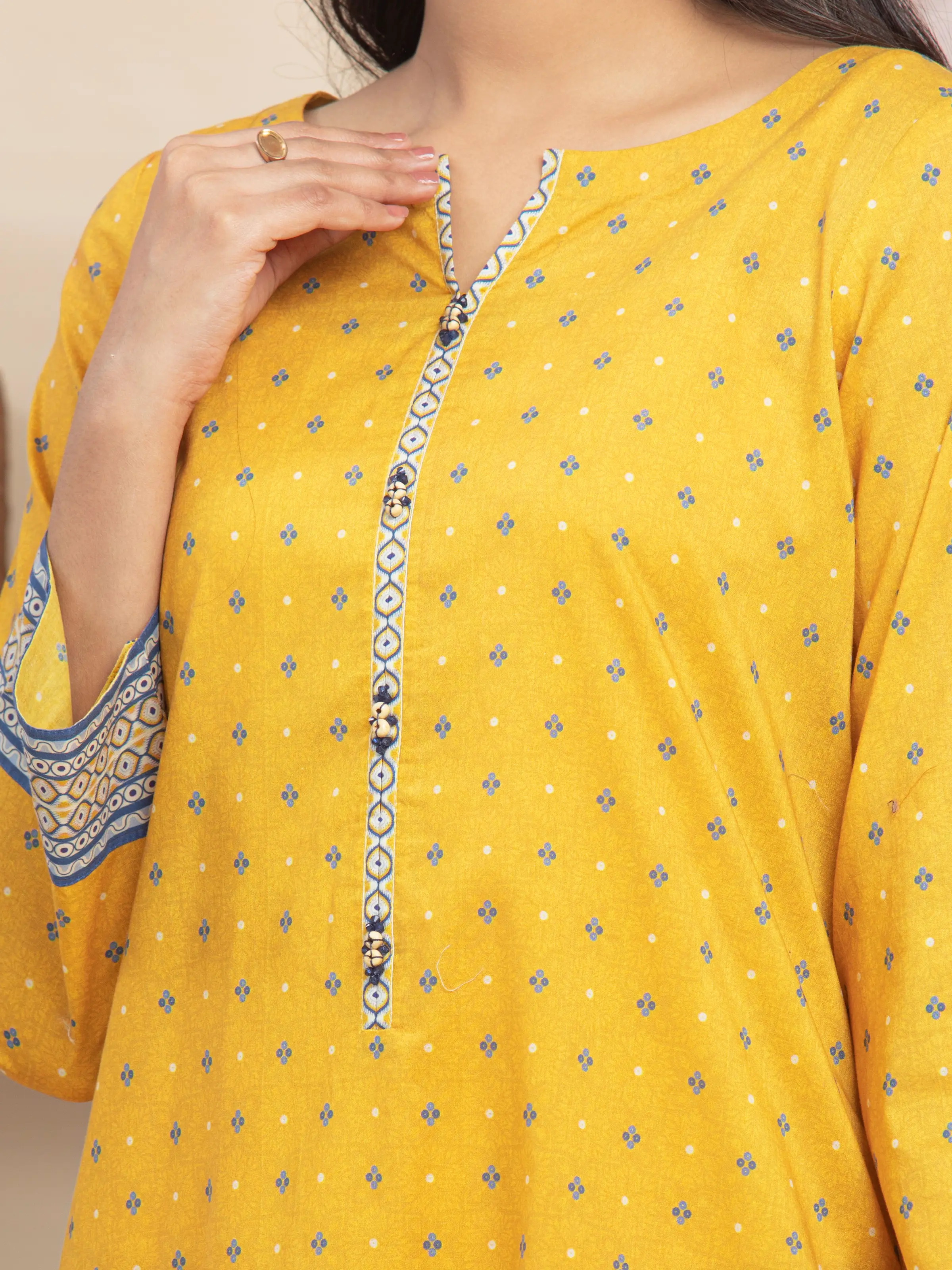 Printed Lawn Suit - EWU5A1-35224-3P - Image 4
