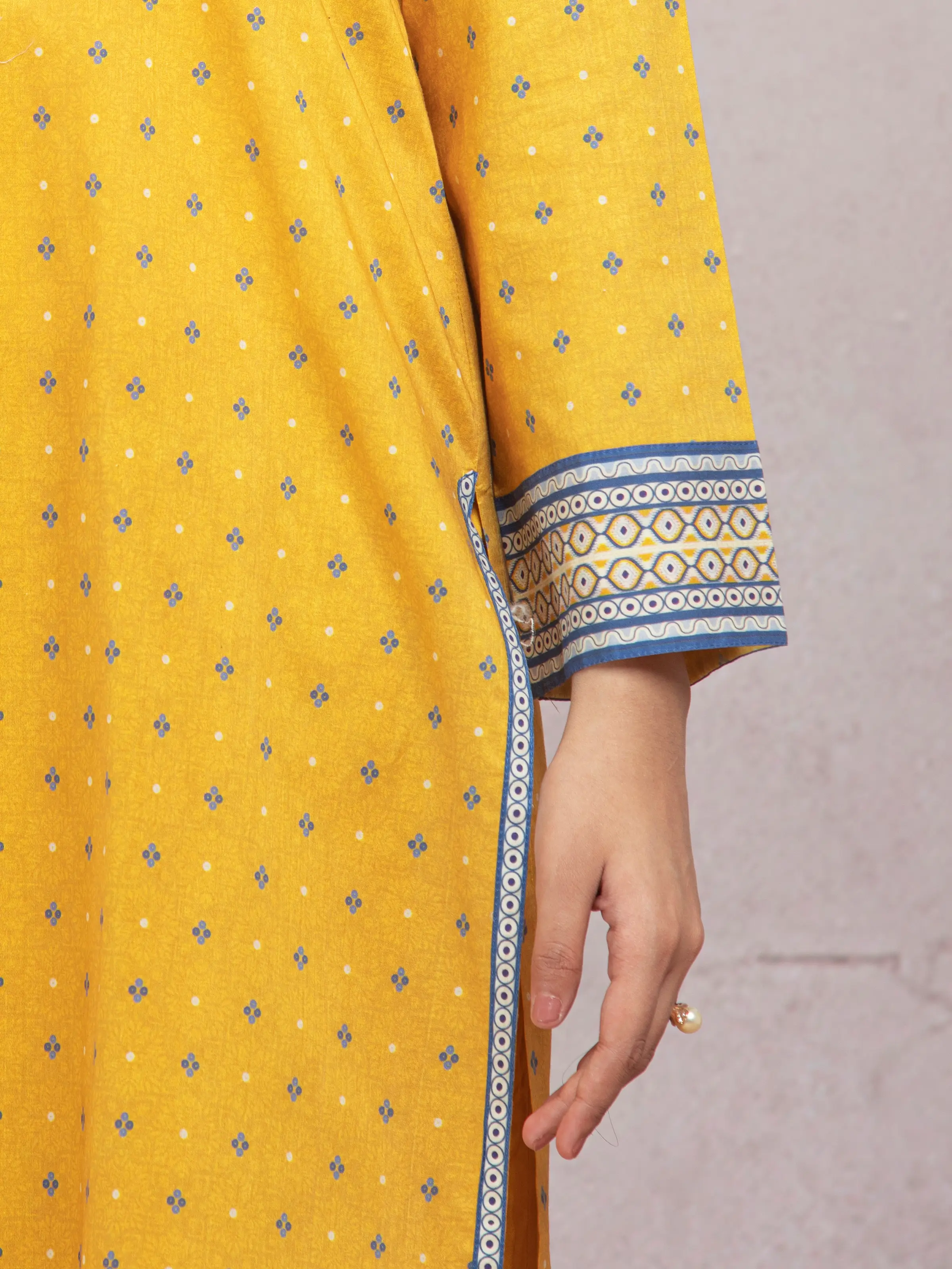 Printed Lawn Suit - EWU5A1-35224-3P - Image 5