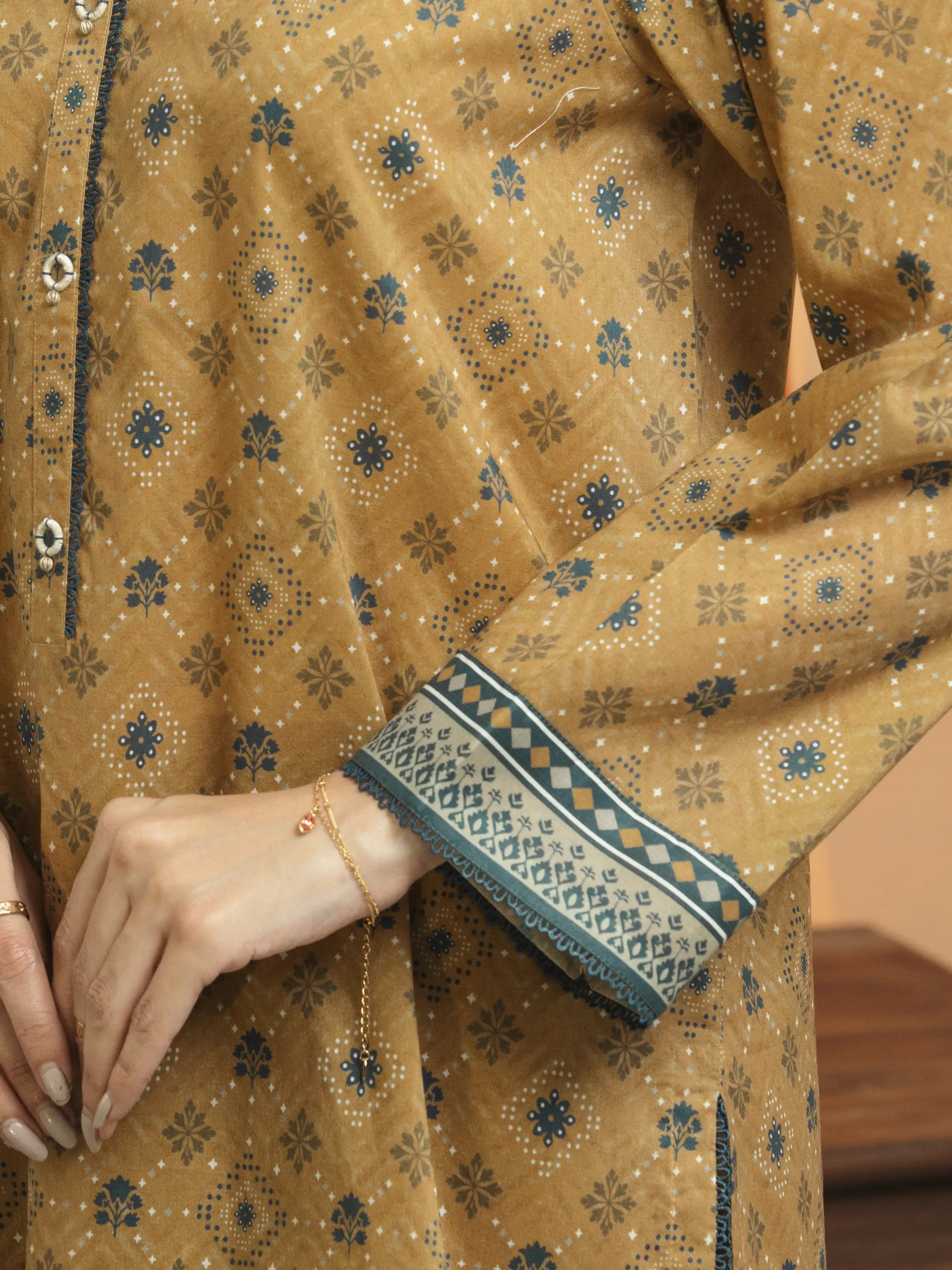Printed Lawn Suit - EWU5A1-35243-3P - Image 5