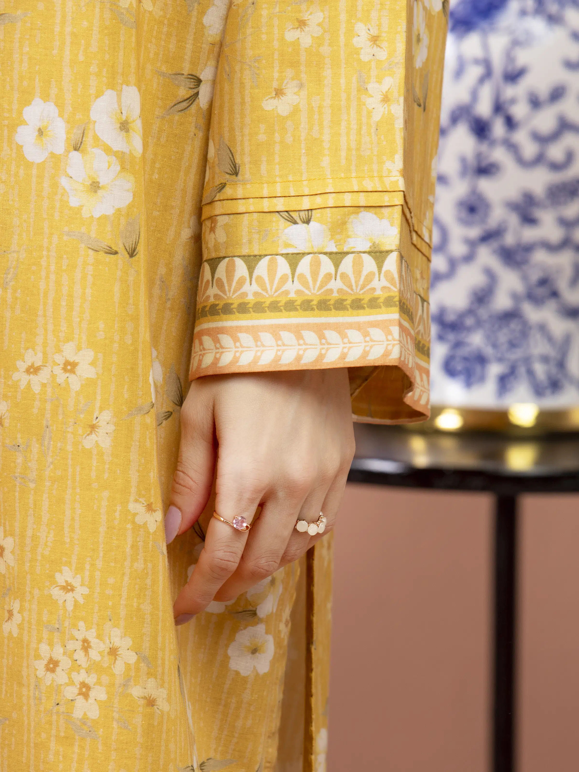 Printed Lawn Suit - EWU5A1-35617-3P - Image 4