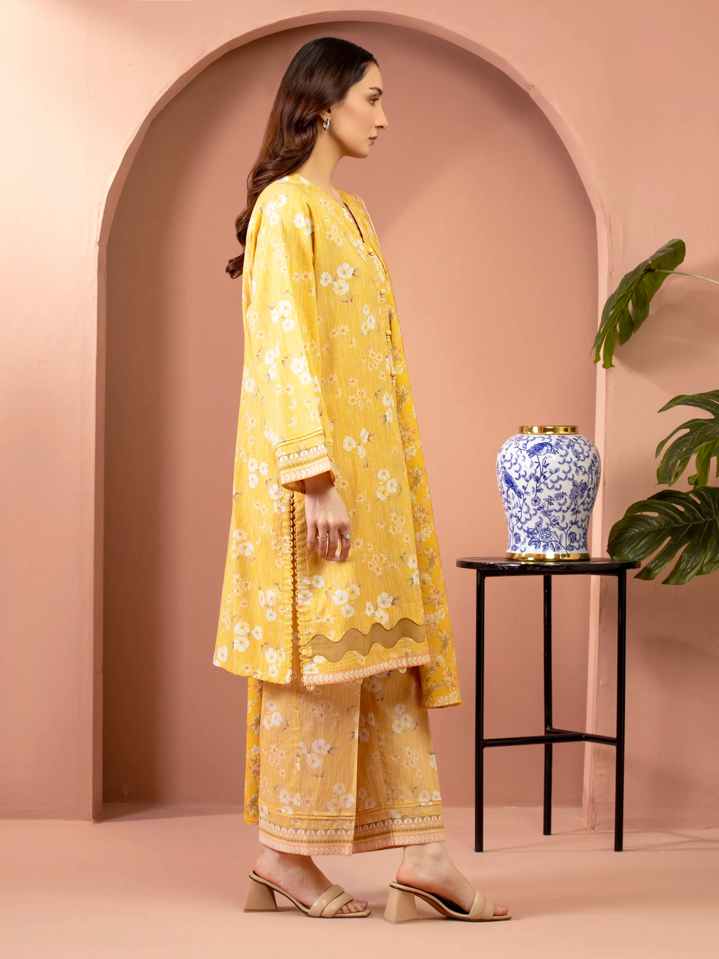 Printed Lawn Suit - EWU5A1-35617-3P - Image 5