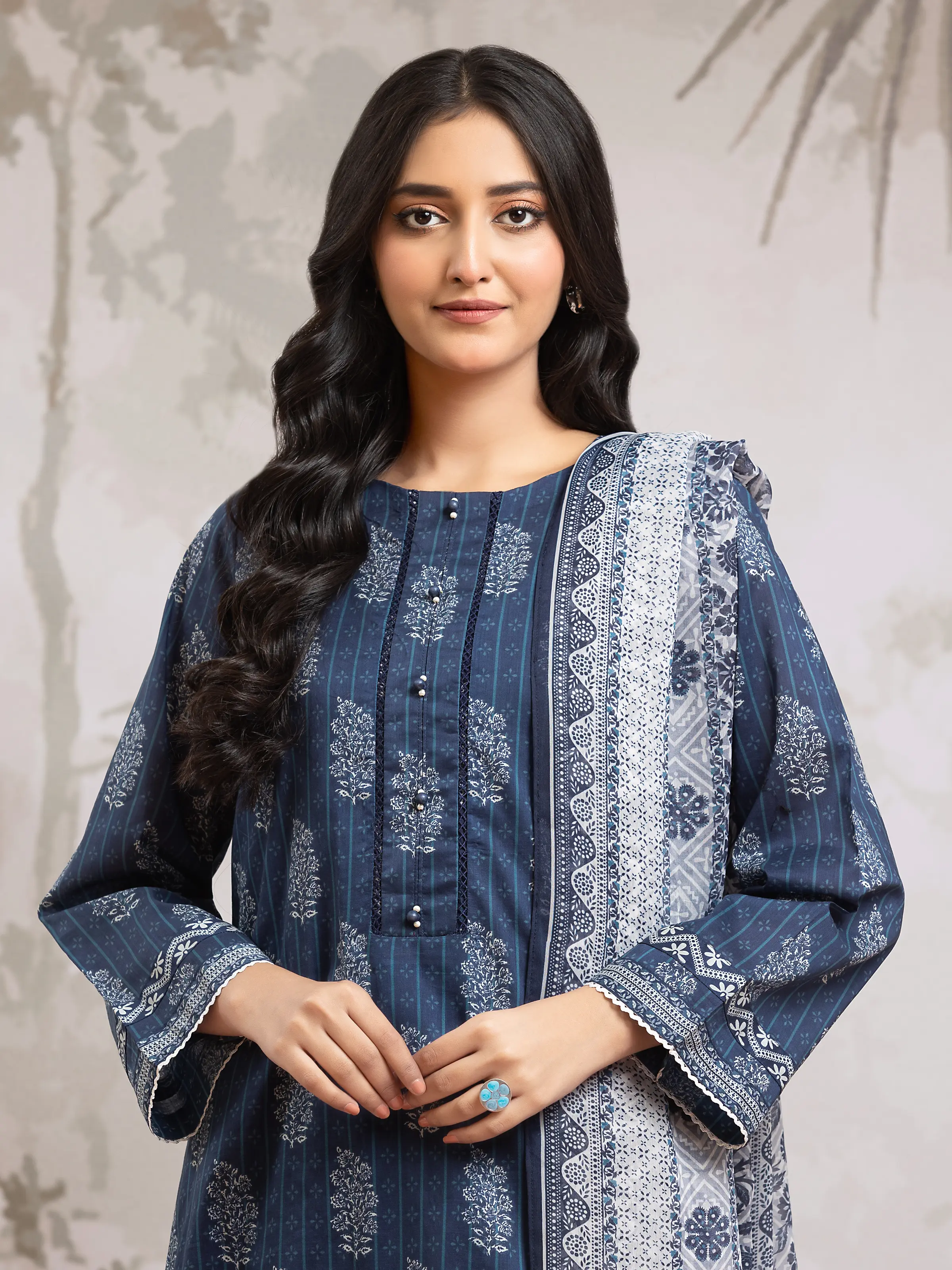 Printed Khaddar Suit - EWU24M2-178 - Image 3