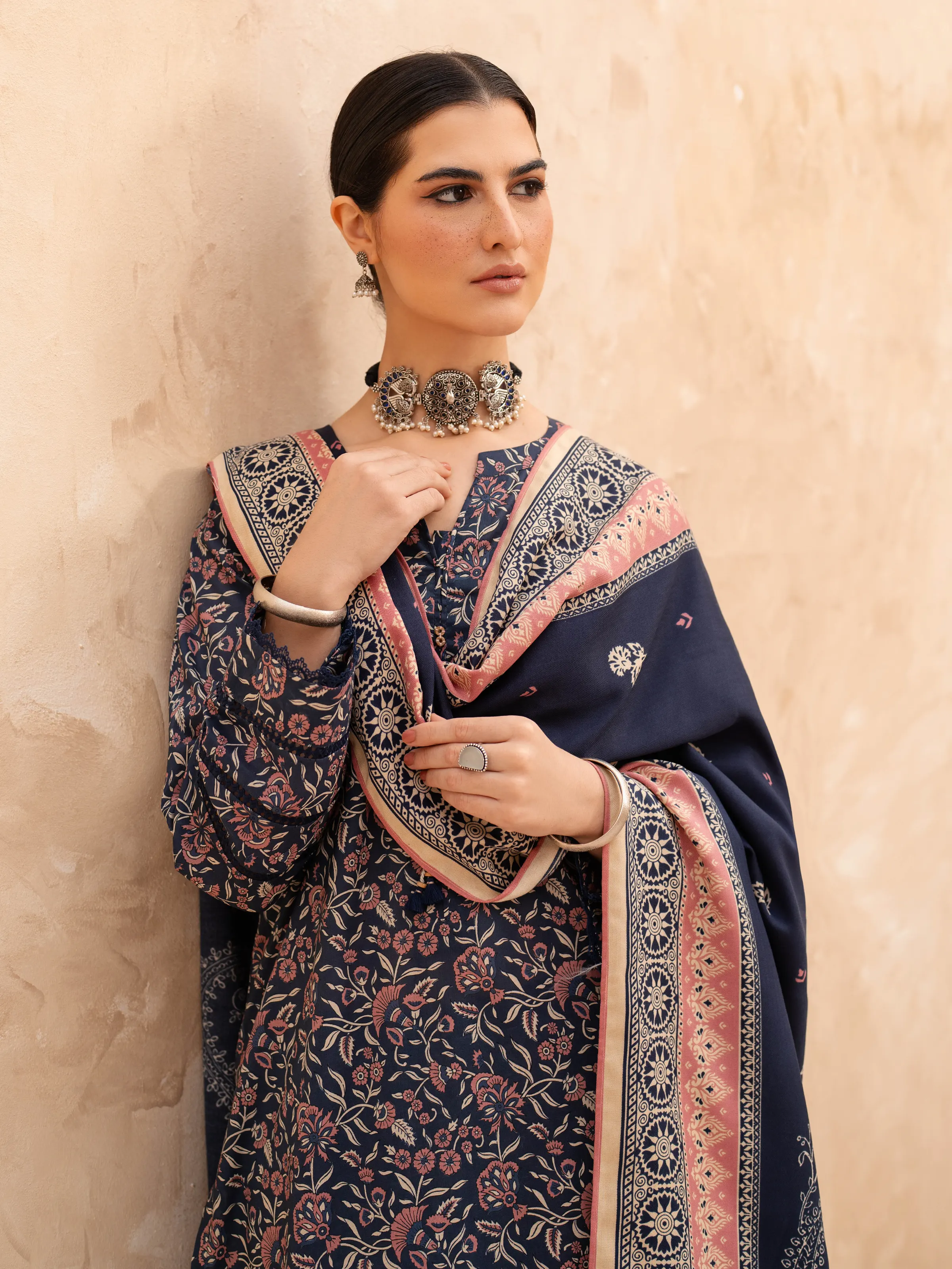 Printed Khaddar Suit - EWU24M3-080 - Image 3