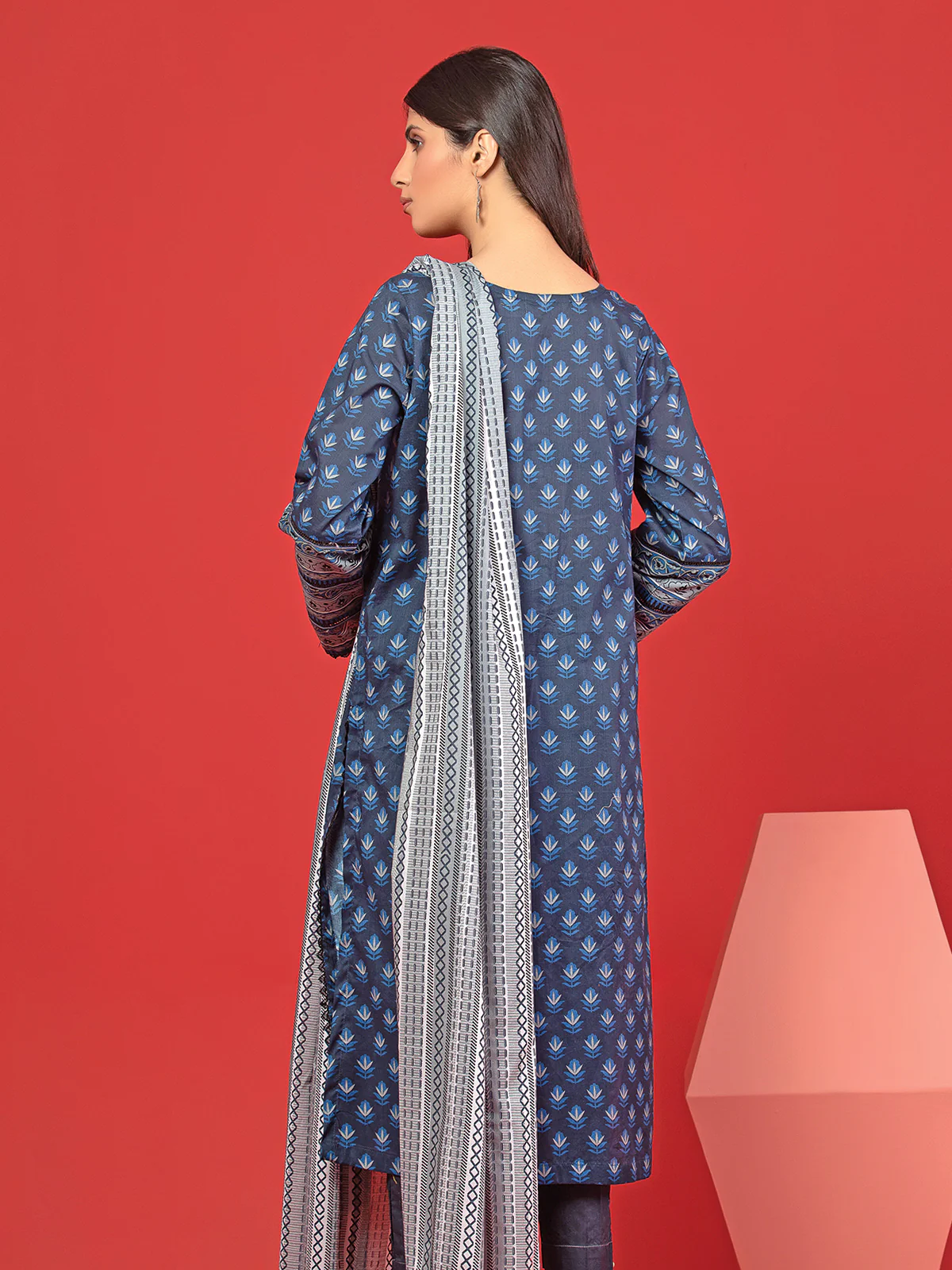 Printed Lawn Shirt - EWU23A1-26230S - Image 2