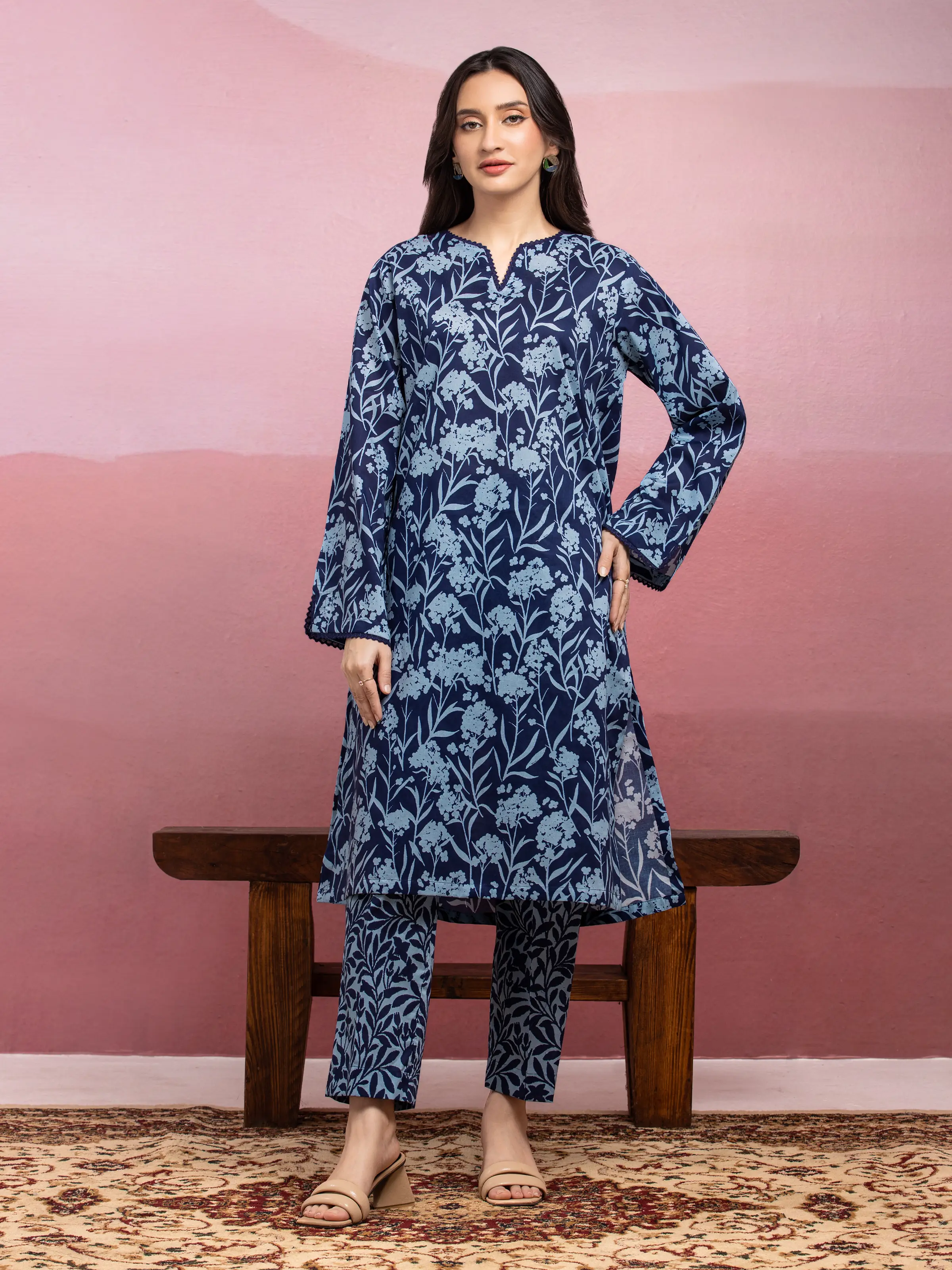 Printed Lawn Shirt Trouser - EWU5A1-35423ST