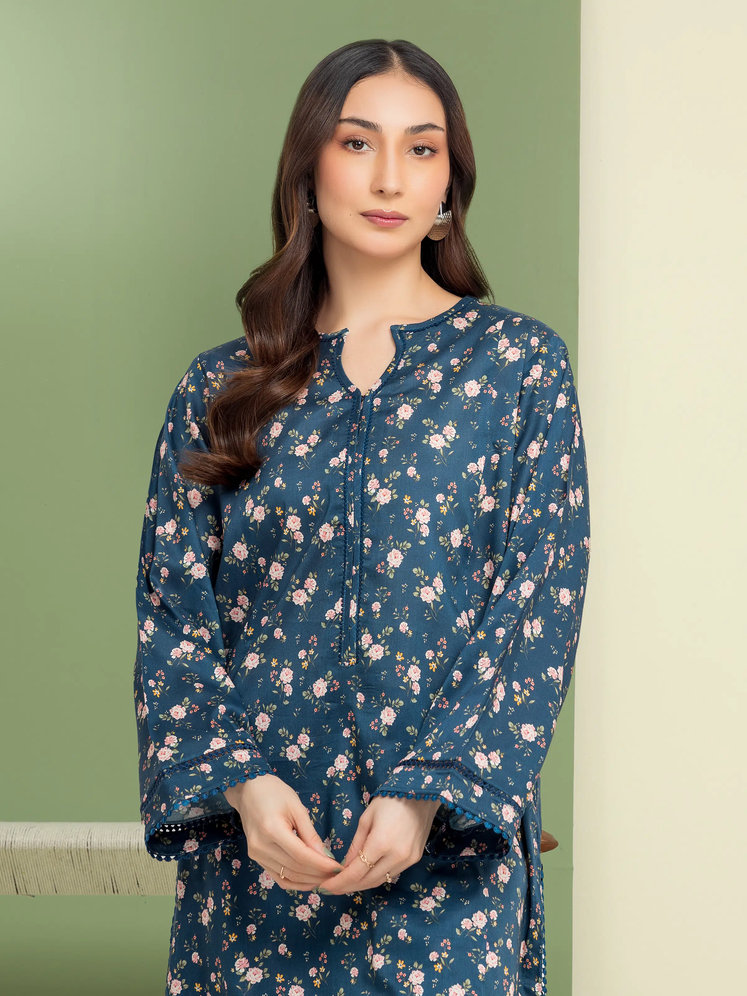 Printed Lawn Shirt Trouser - EWU5A1-35679ST - Image 3
