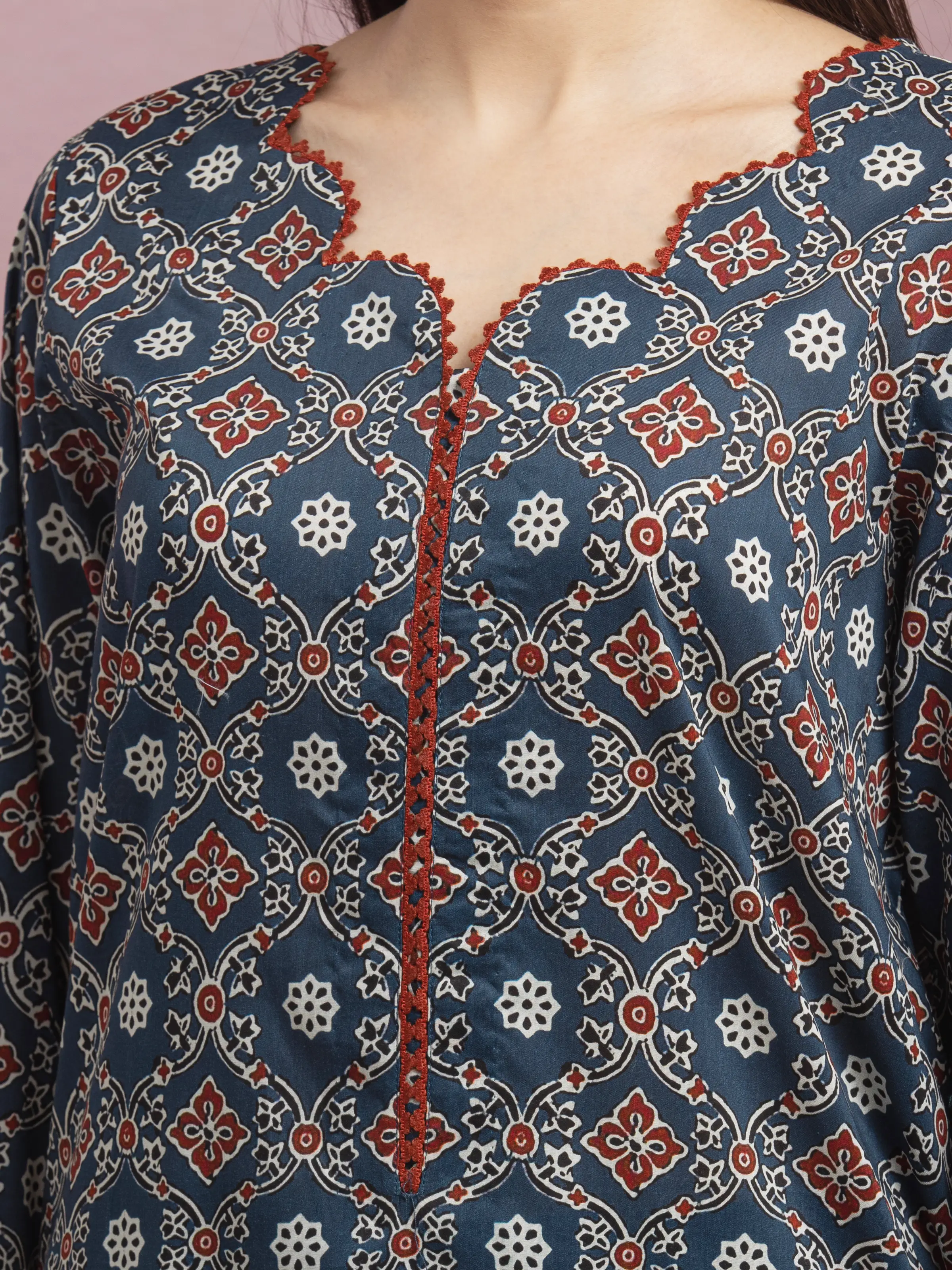 Printed Lawn Suit - EWU5A1-35052-3P - Image 5