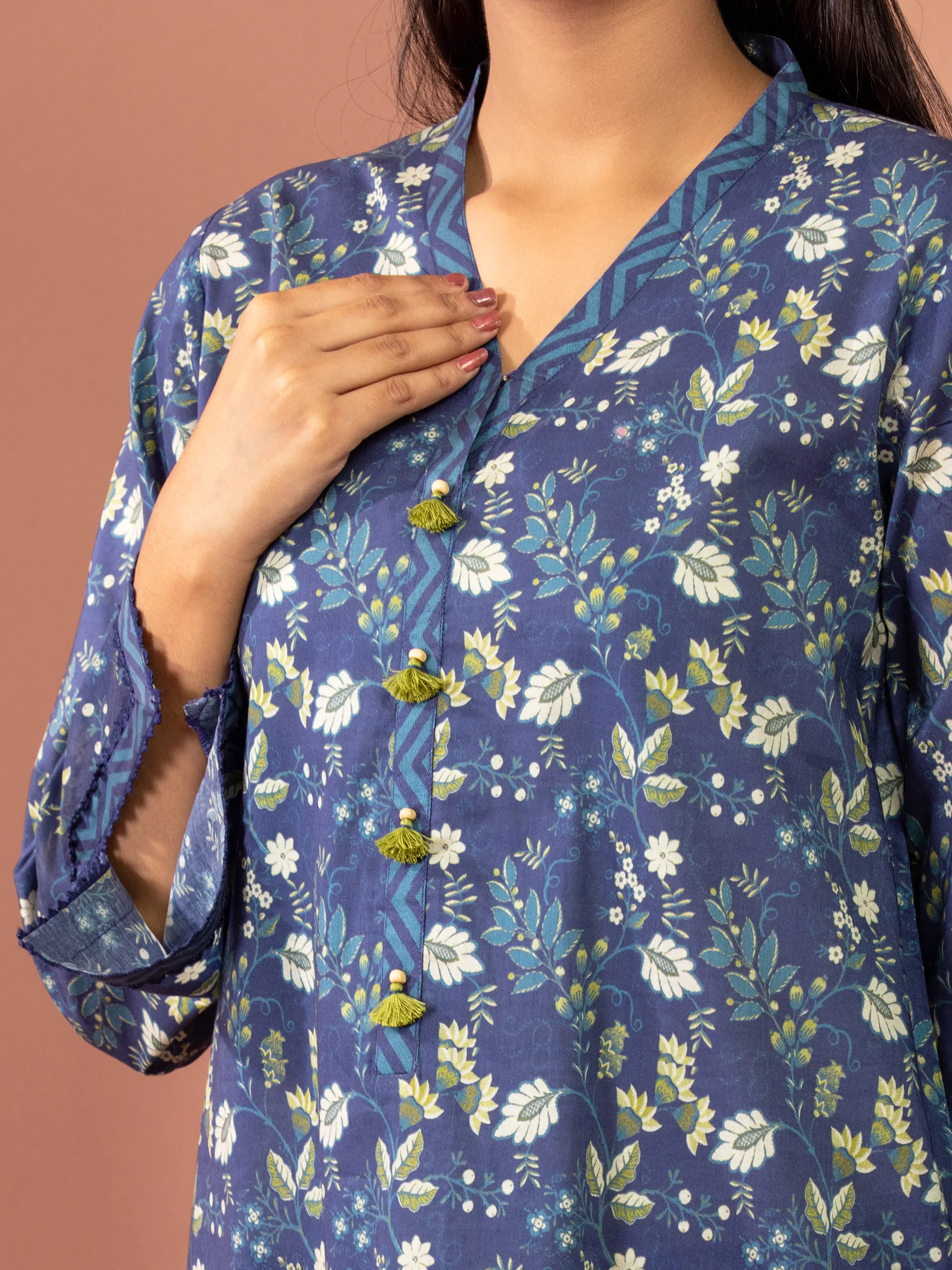 Printed Lawn Suit - EWU5A1-35614-3P - Image 4