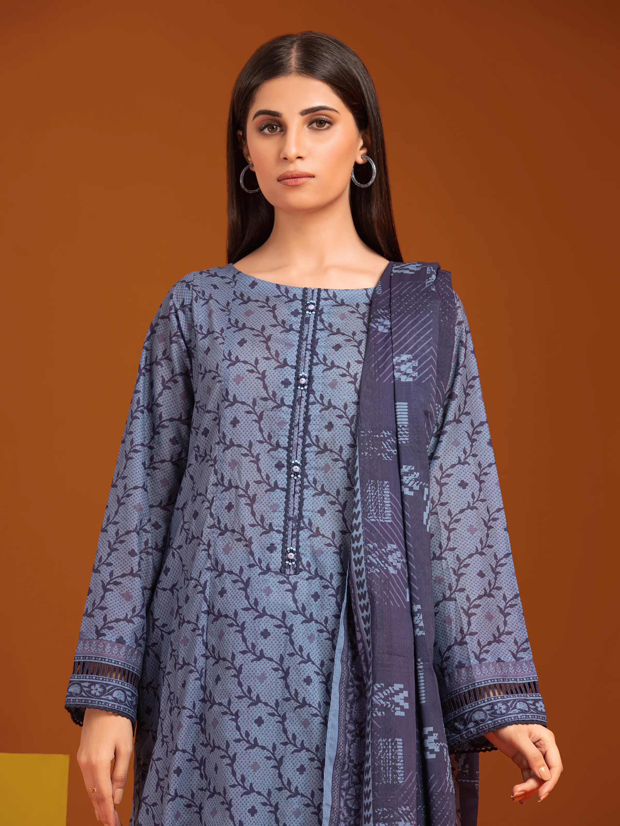 Printed Cambric Suit - EWU24A2-27123-3P - Image 4
