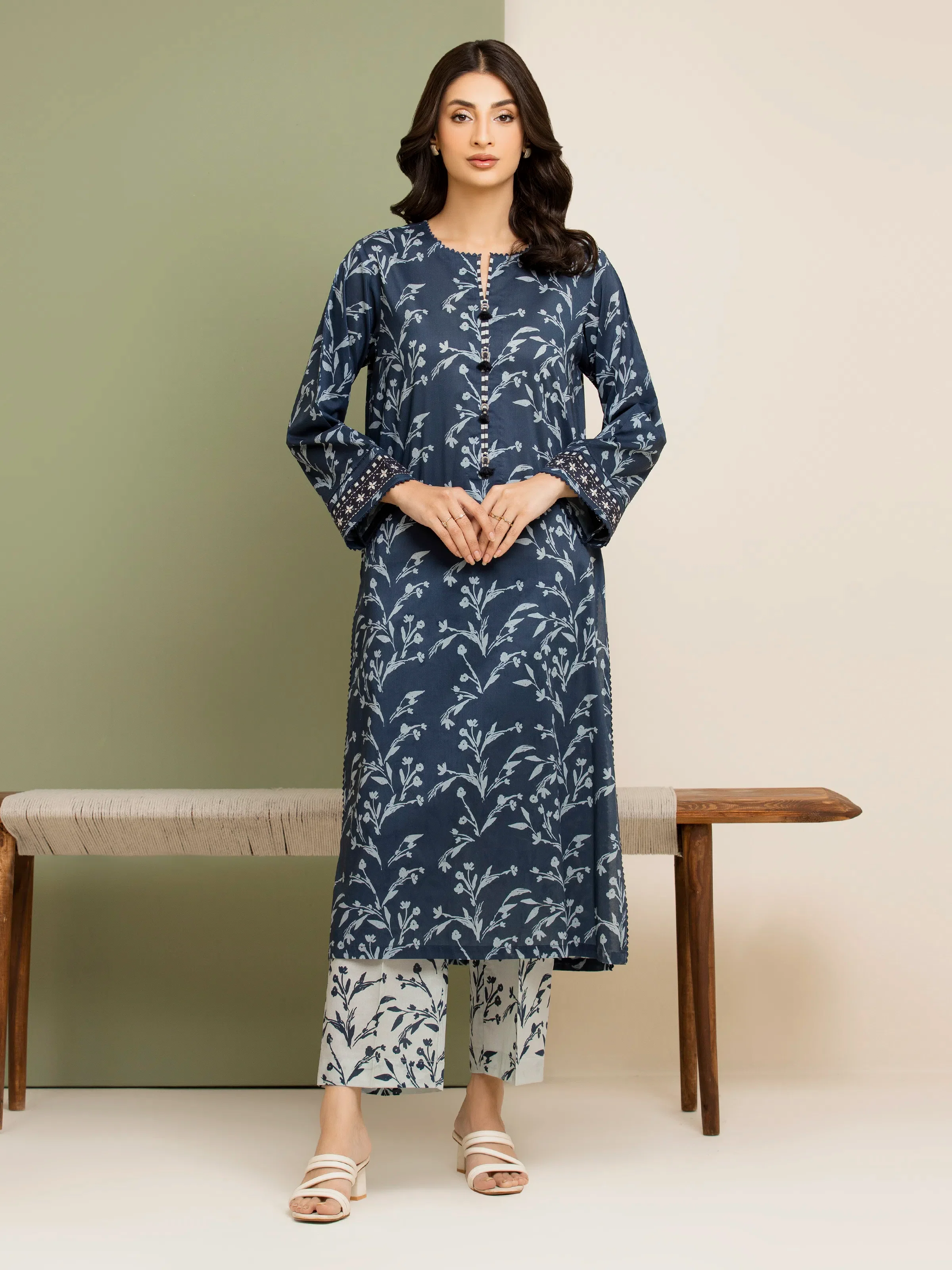 Printed Lawn Shirt Trouser - EWU5A1-35425ST