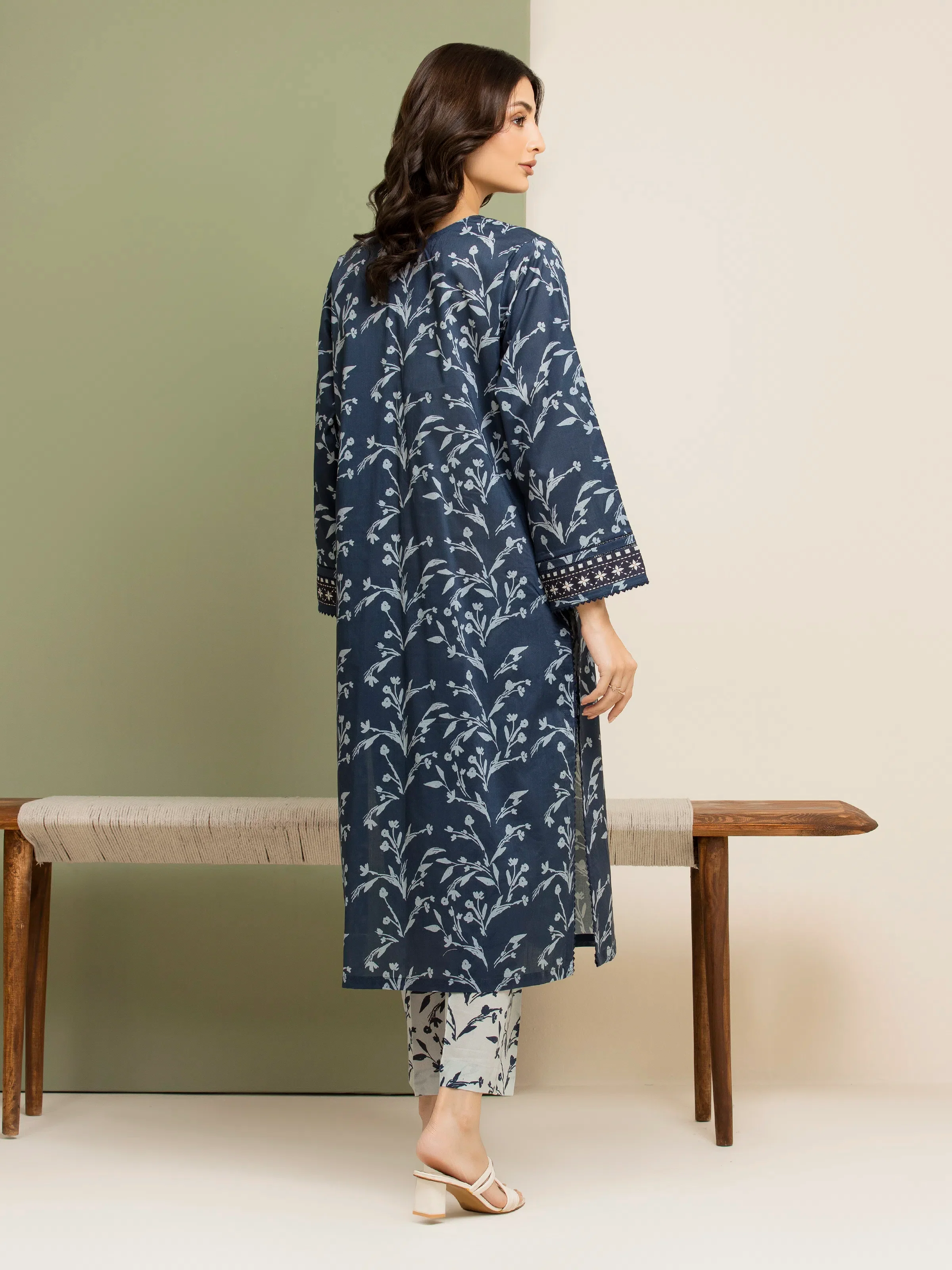 Printed Lawn Shirt Trouser - EWU5A1-35425ST - Image 2
