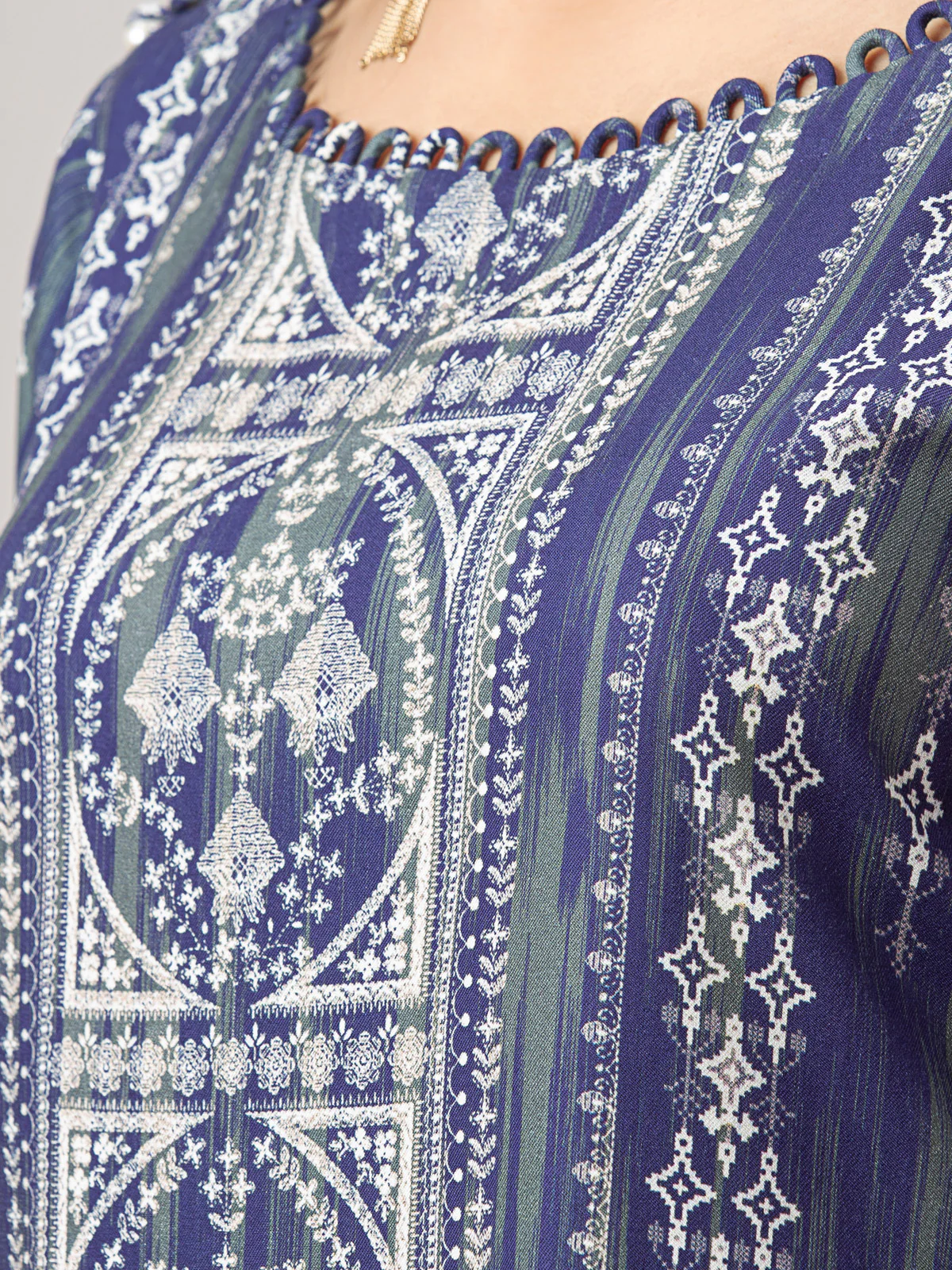 Printed Viscose Suit - EWU22A4-24024XXL - Image 6