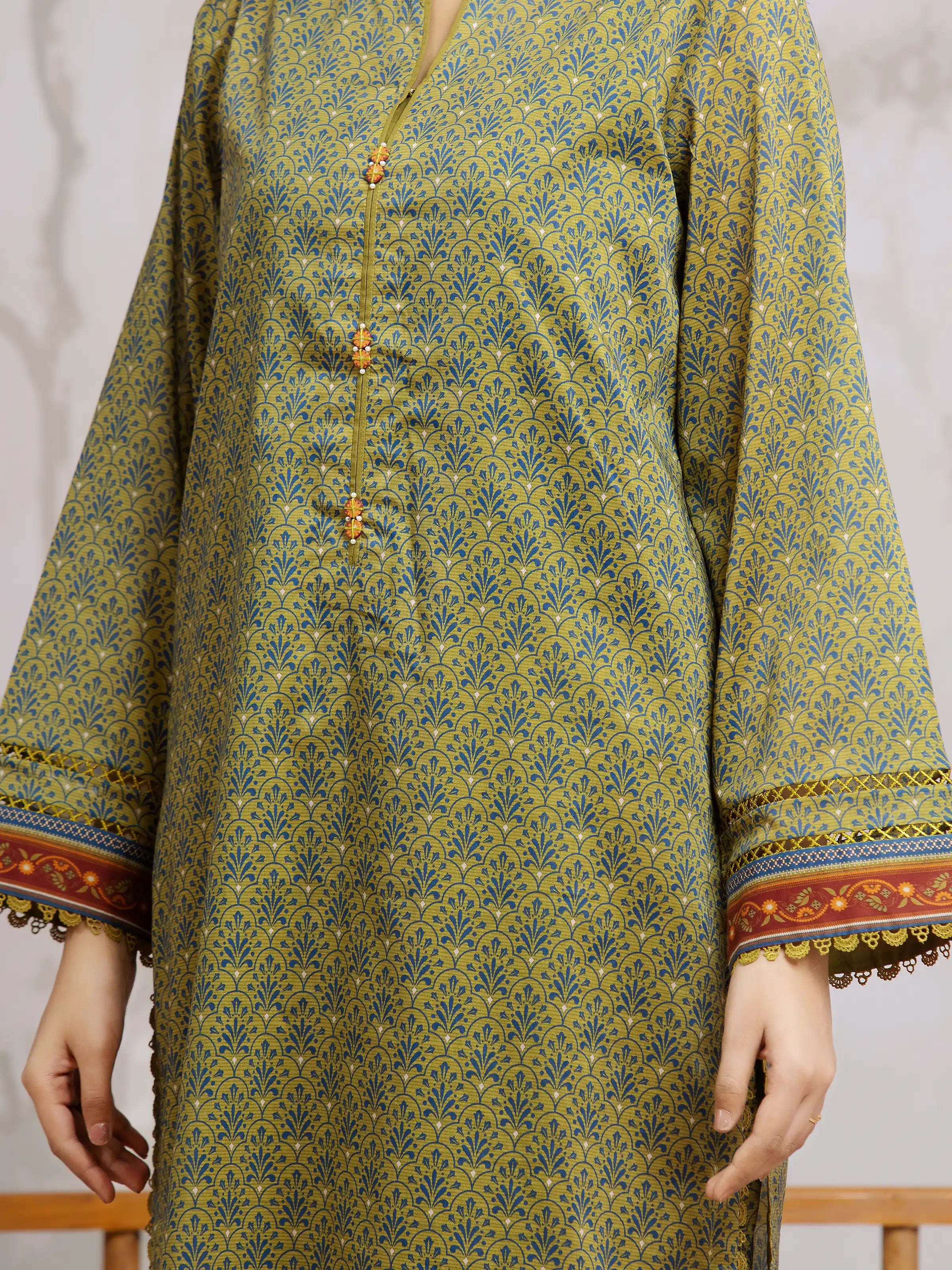 Printed Khaddar Suit - EWU24A3-29307-3P - Image 4