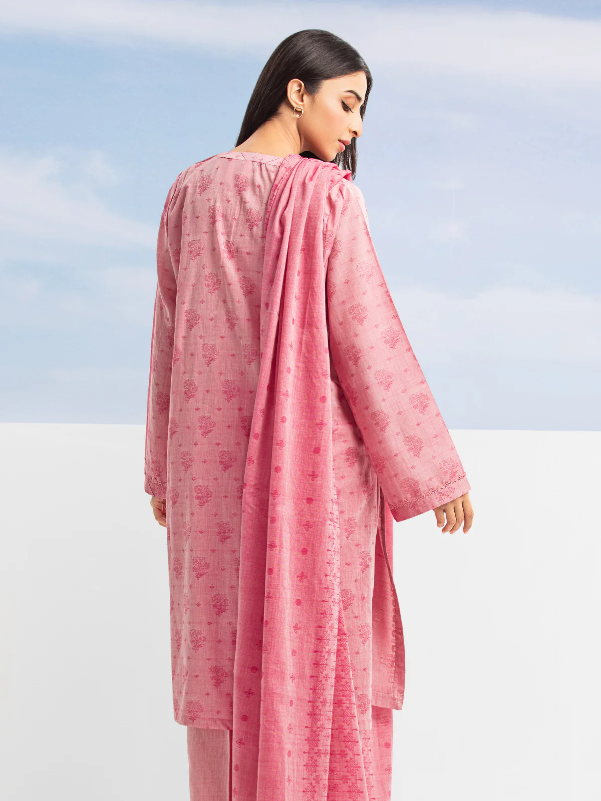 Embroidered Jacquard Suit - EWU24V3-28787-3P - Image 8