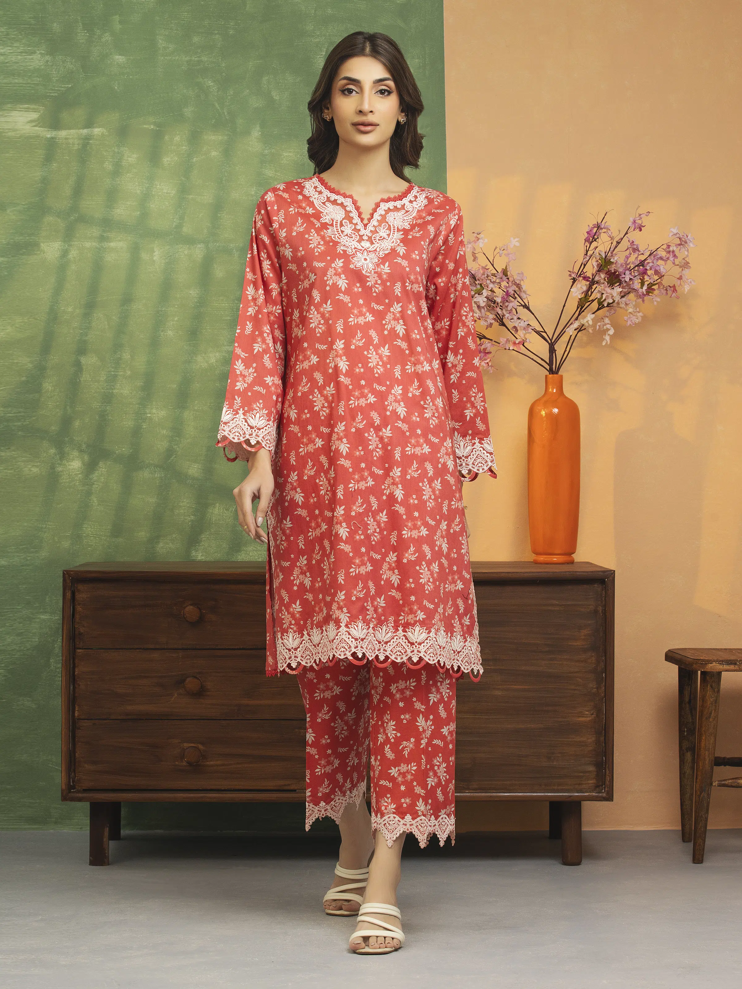 Embroidered Lawn Shirt Trouser - EWU5V1-31472ST