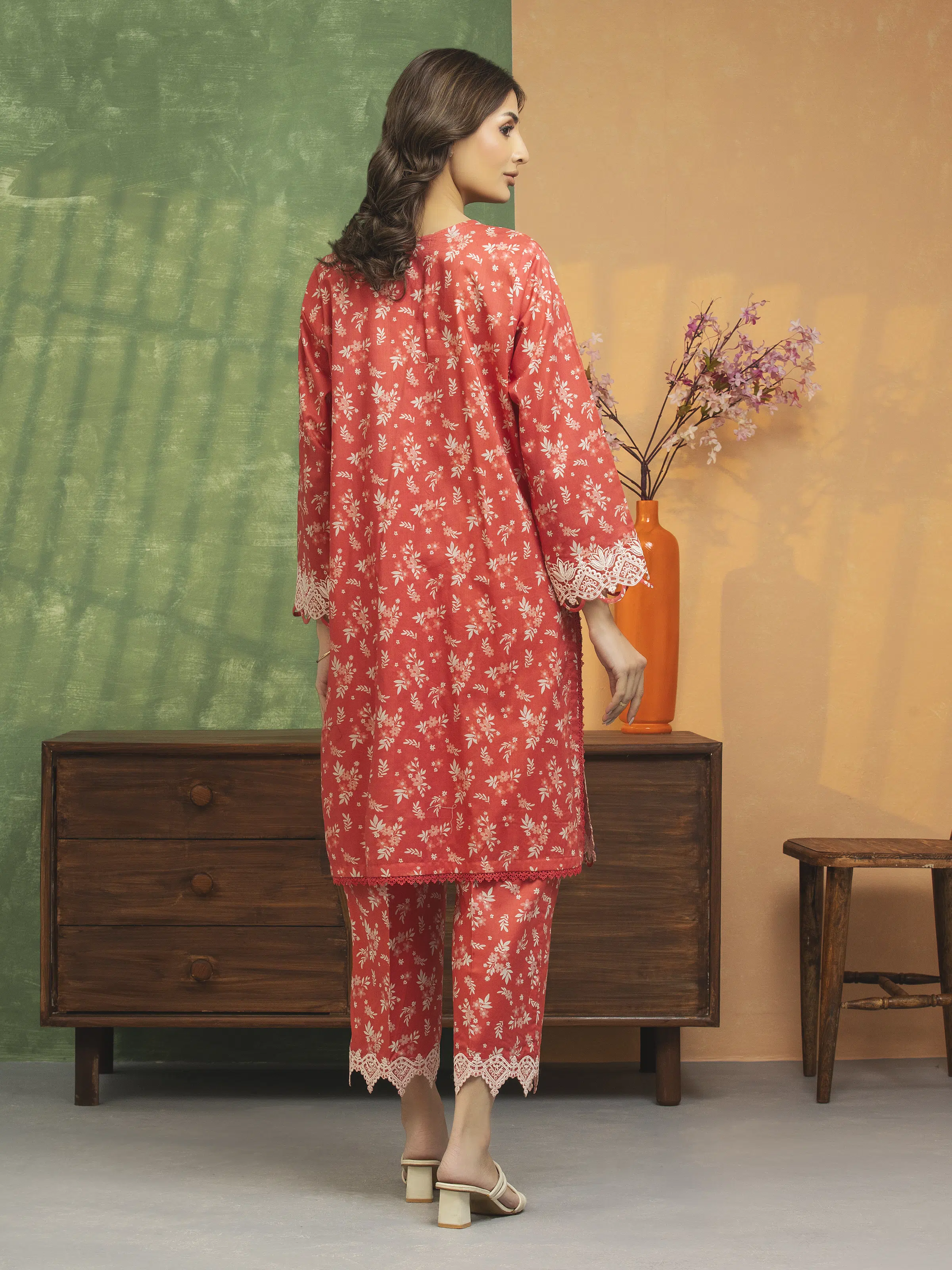 Embroidered Lawn Shirt Trouser - EWU5V1-31472ST - Image 4
