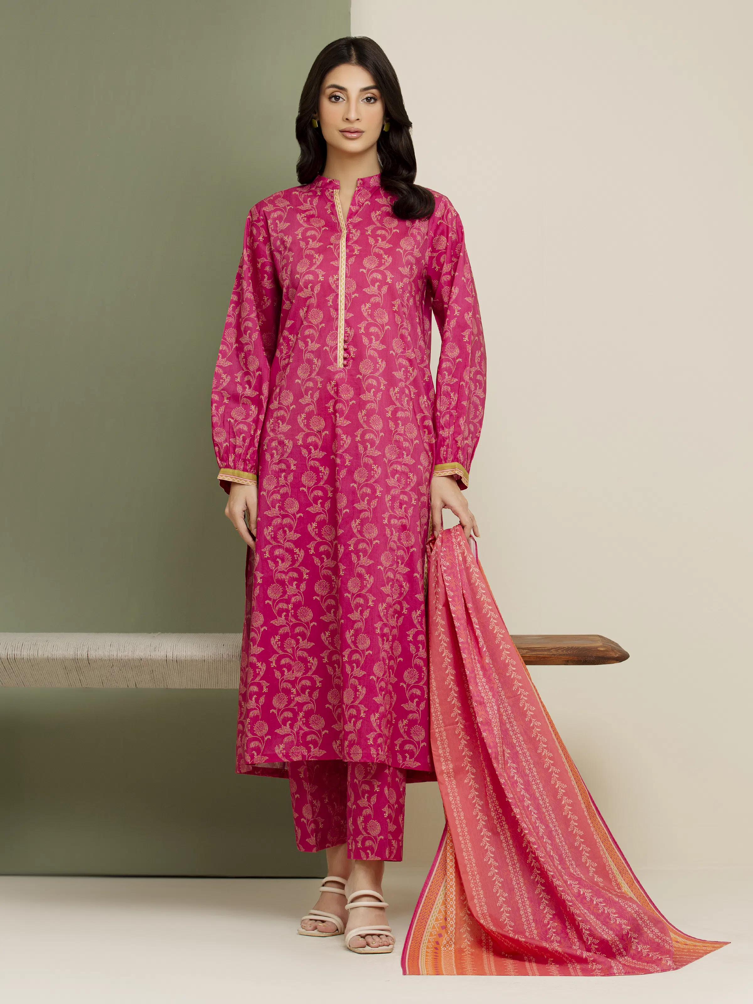 Printed Lawn Suit - EWU5A1-35171-3P