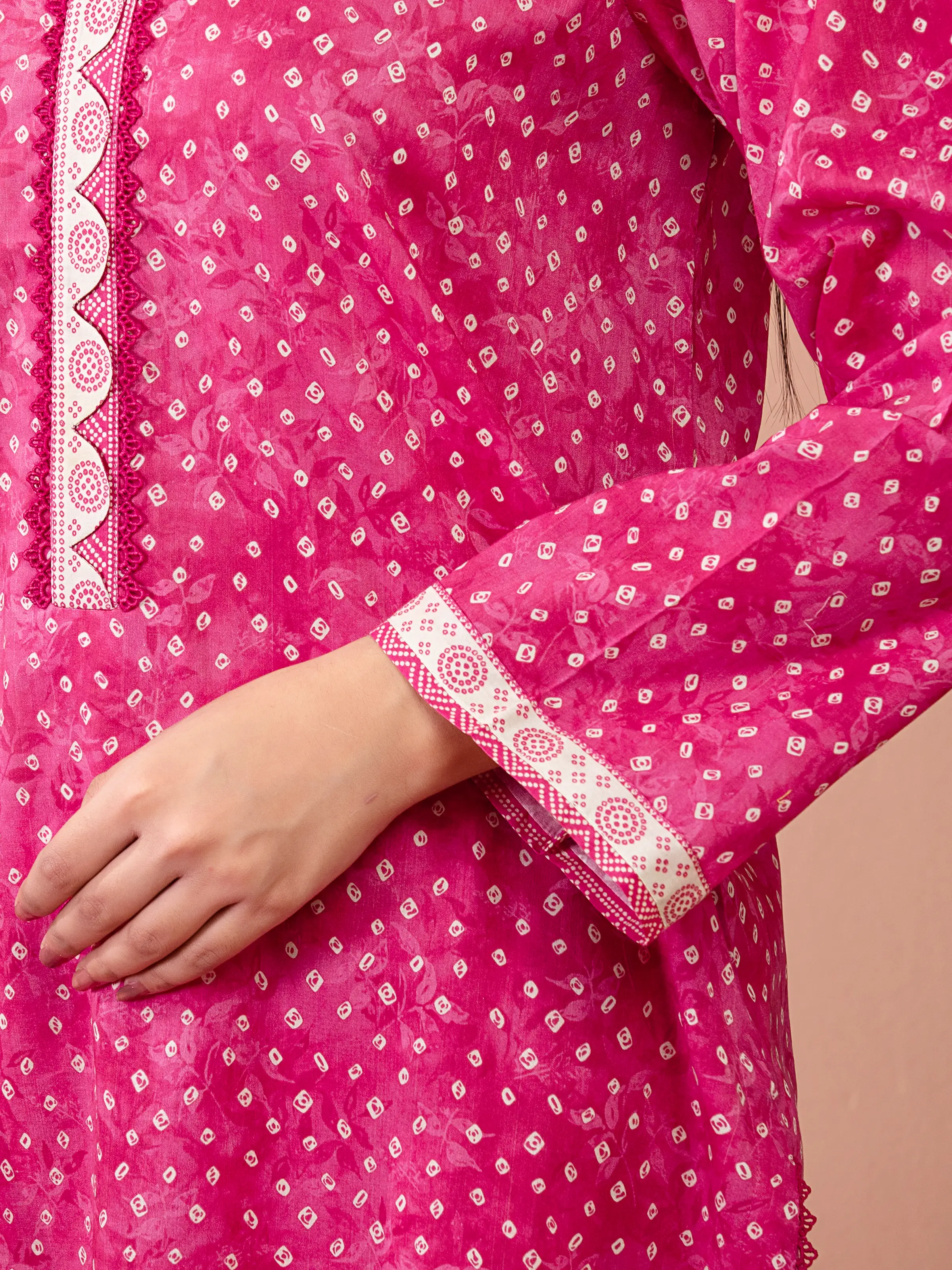 Printed Lawn Suit - EWU5A1-35267-3P - Image 3