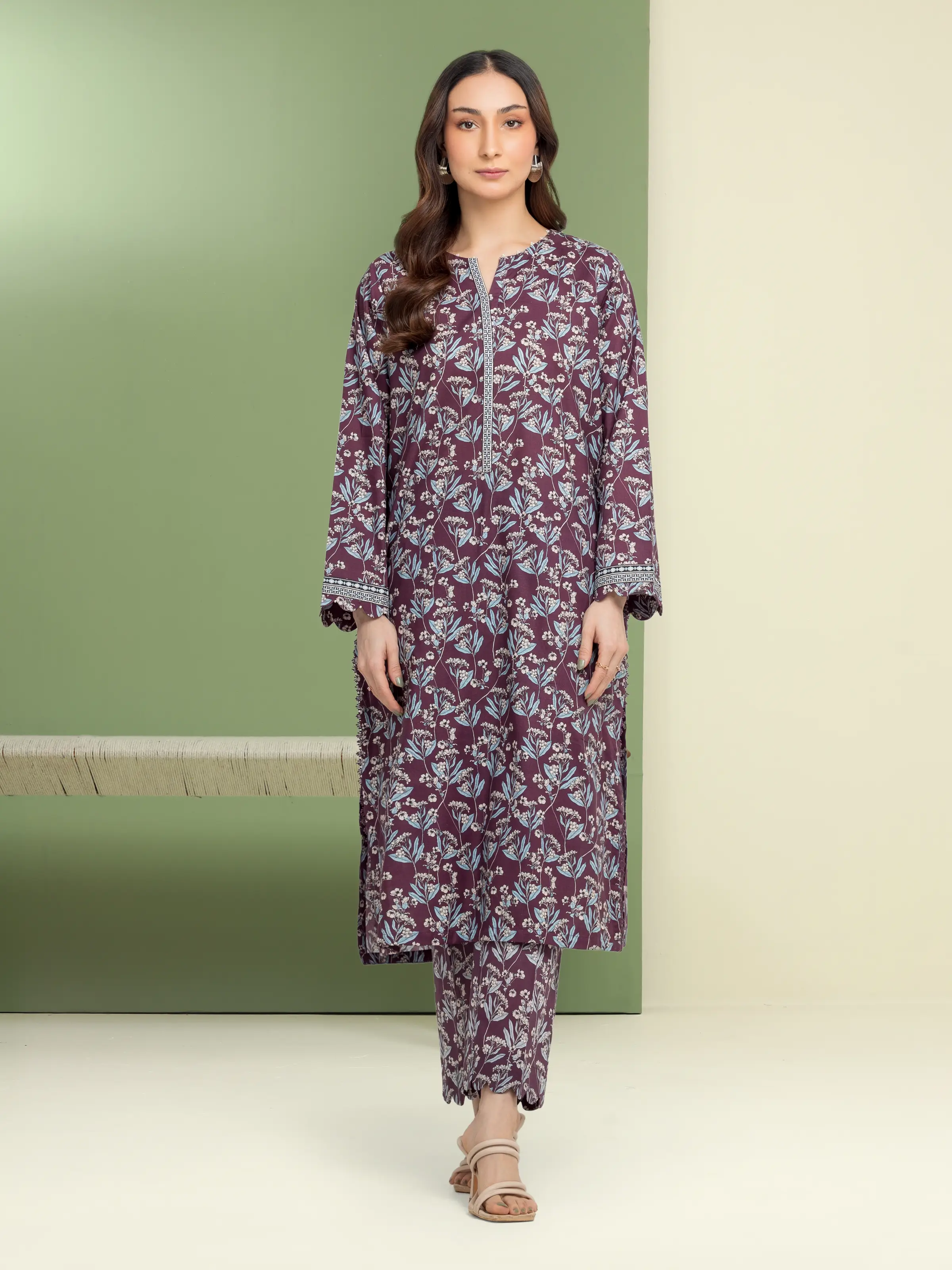 Printed Lawn Shirt Trouser - EWU5A1-35602ST
