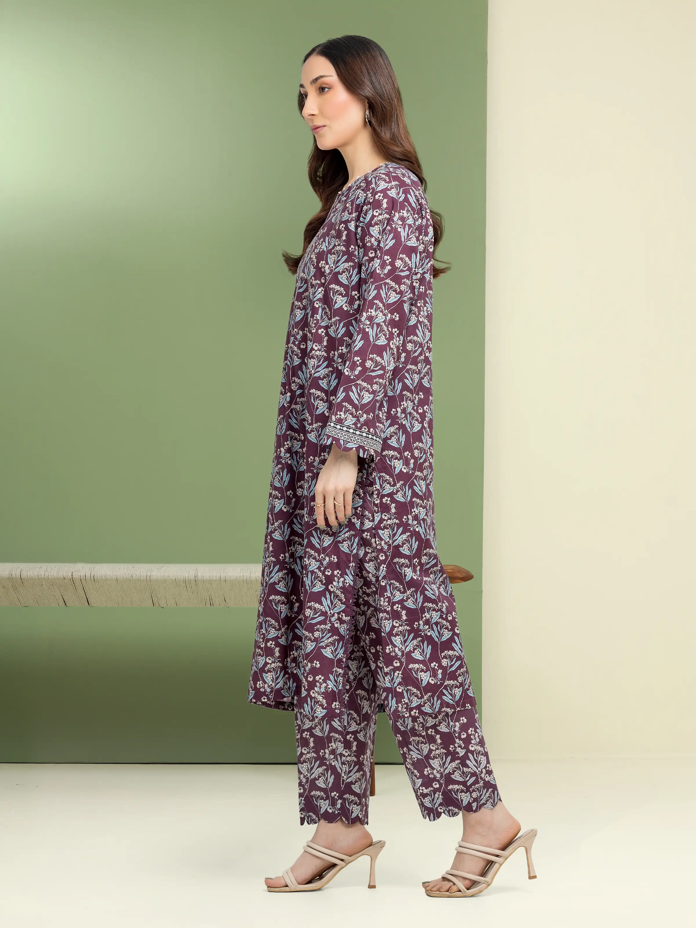 Printed Lawn Shirt Trouser - EWU5A1-35602ST - Image 3