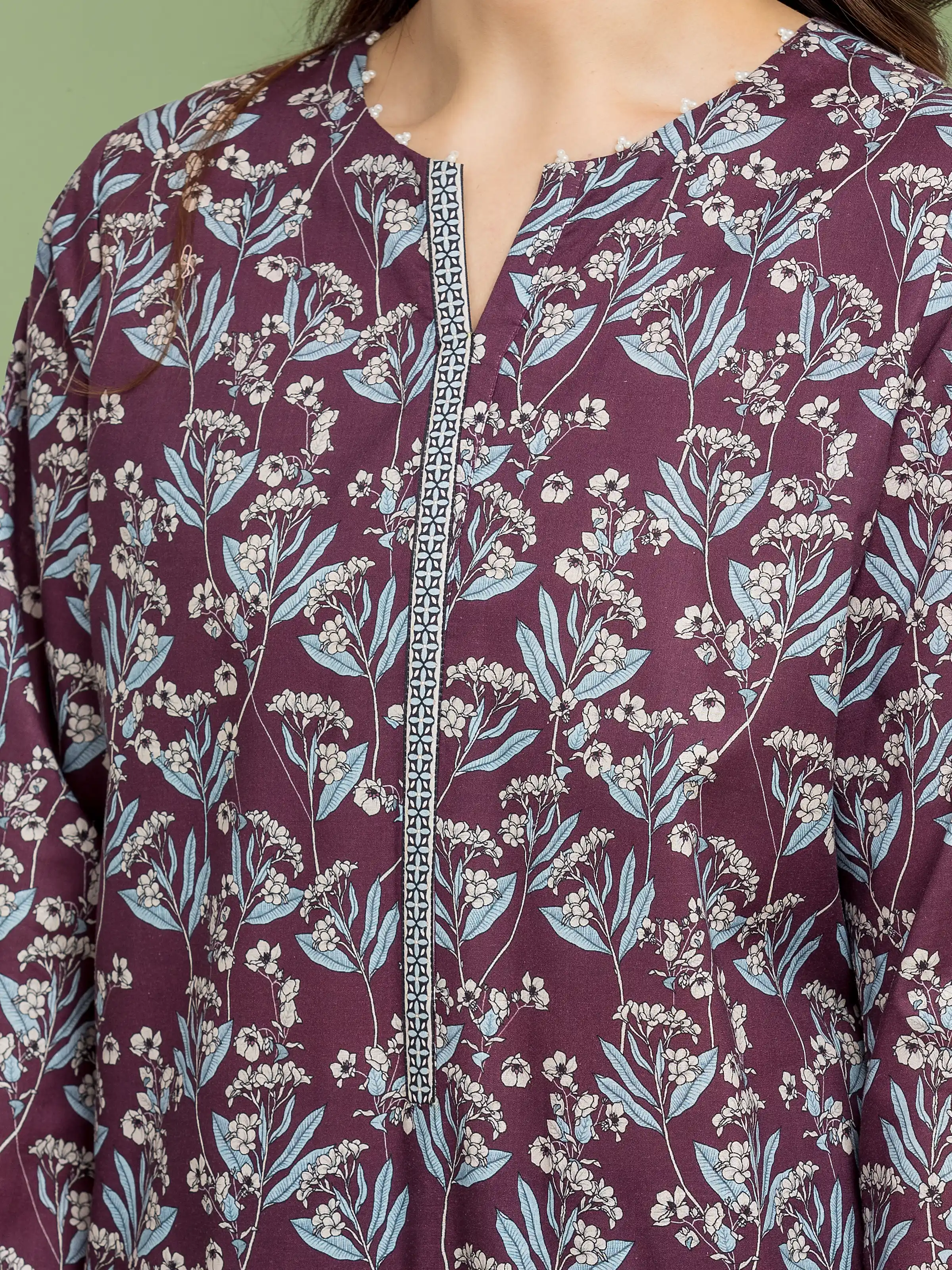 Printed Lawn Shirt Trouser - EWU5A1-35602ST - Image 5