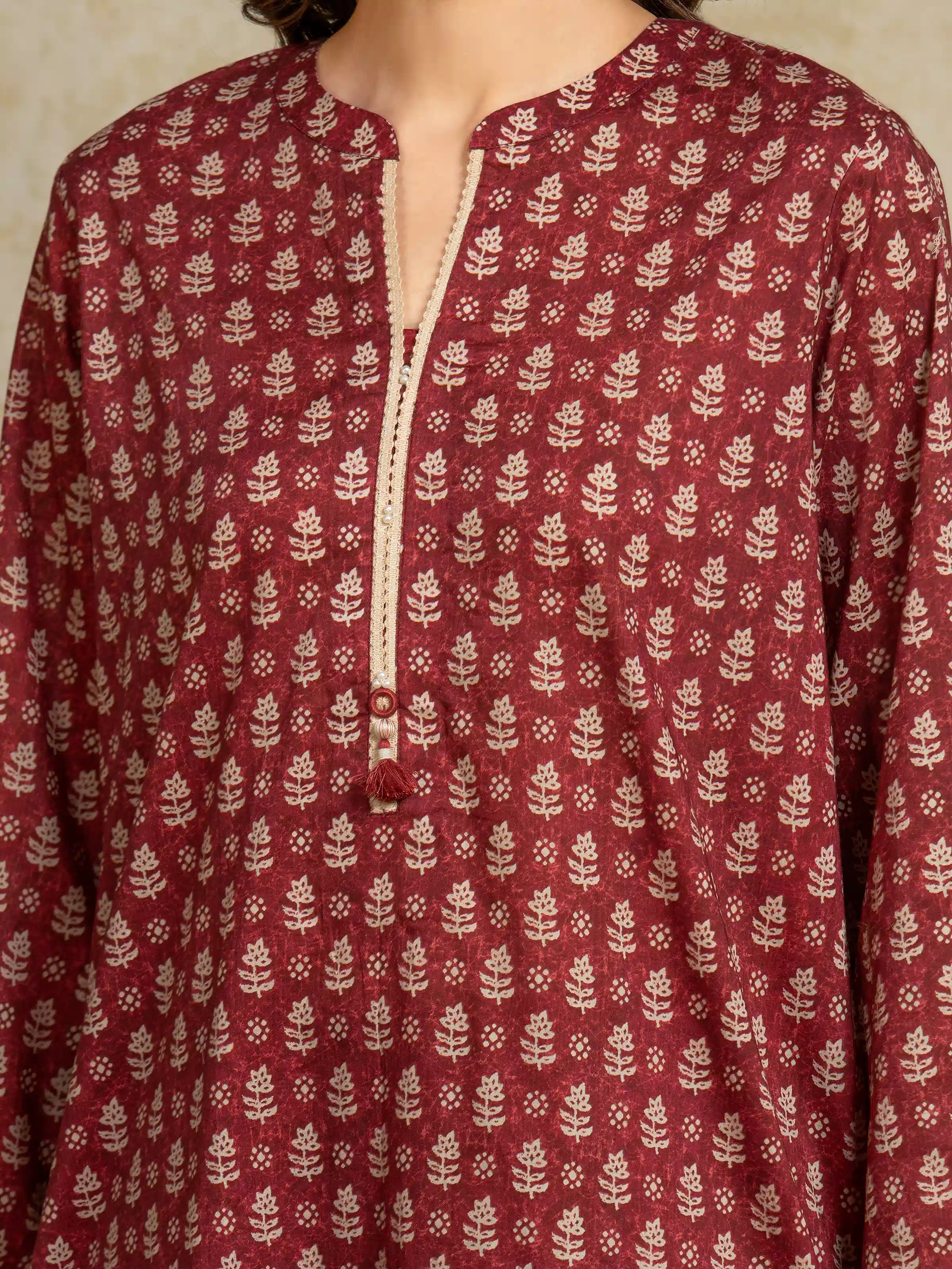 Printed Khaddar Shirt Trouser - EWU5A3-35915ST - Image 4