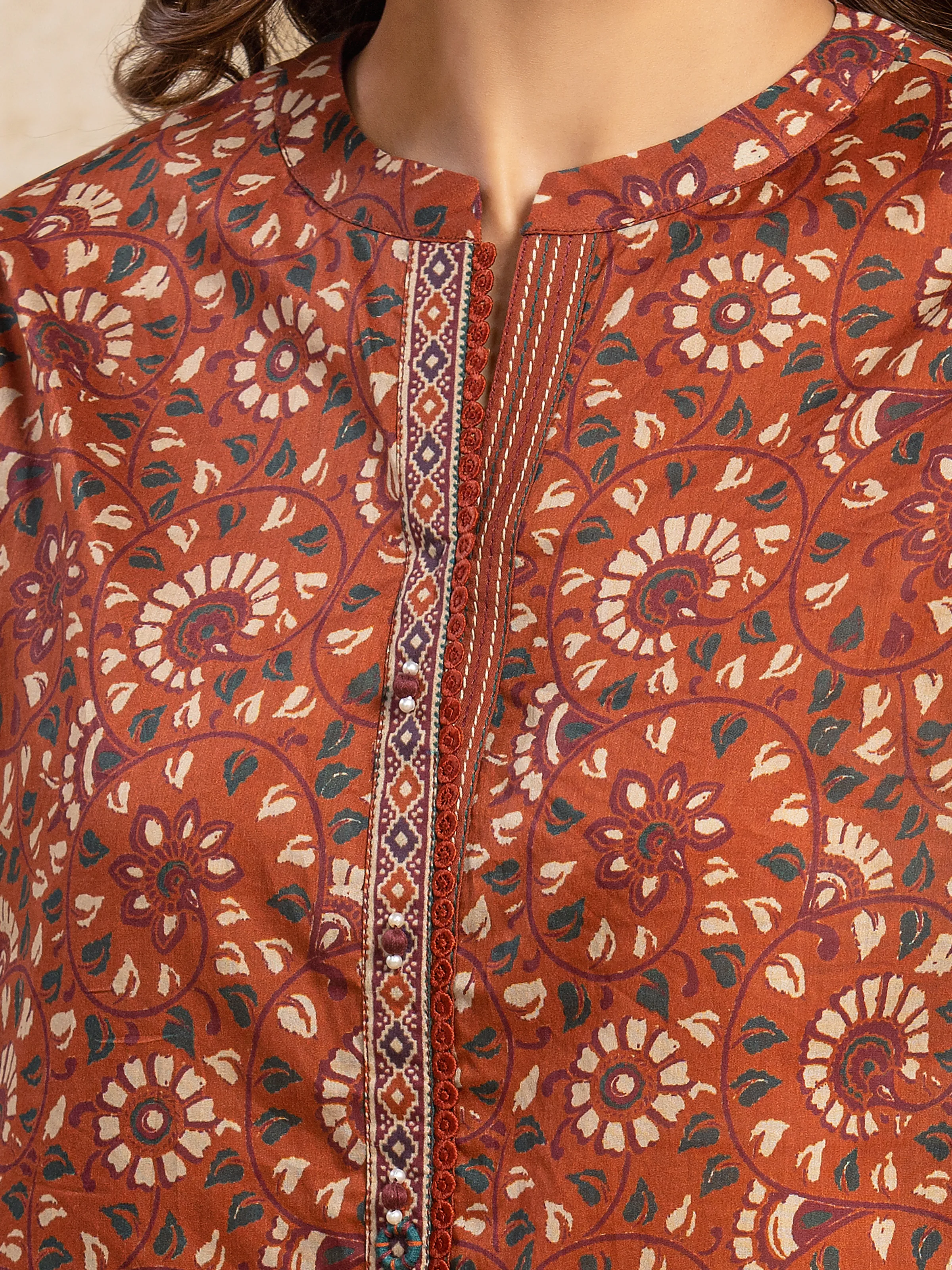 Printed Khaddar Suit - EWU5A3-35977-3P - Image 4