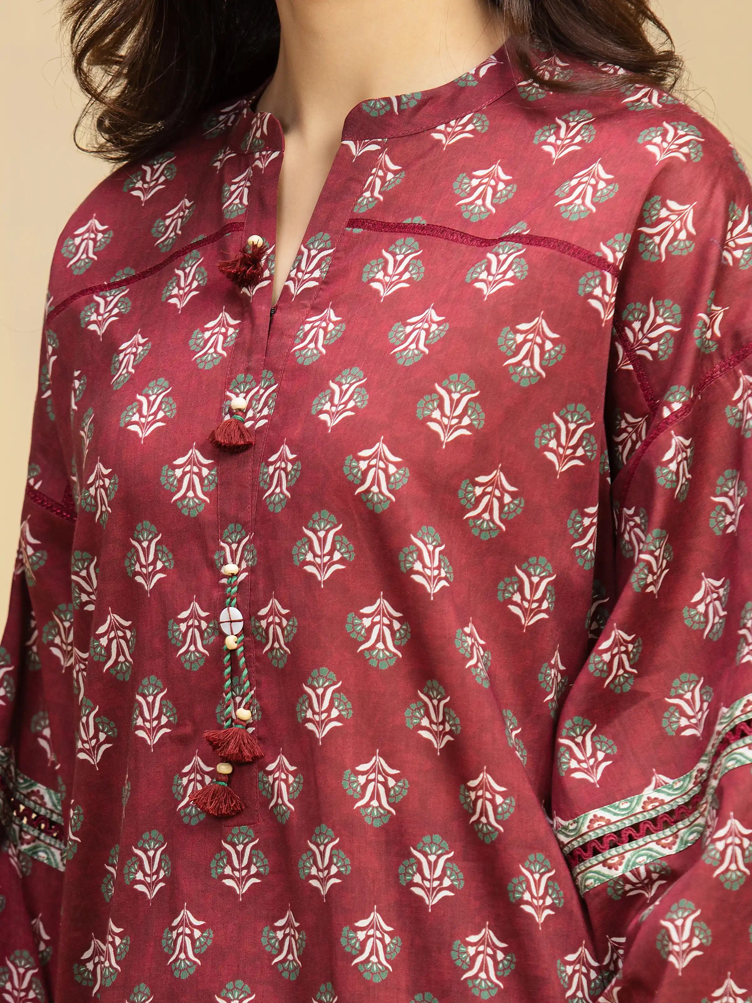 Printed Khaddar Suit - EWU5A3-36129-3P - Image 4