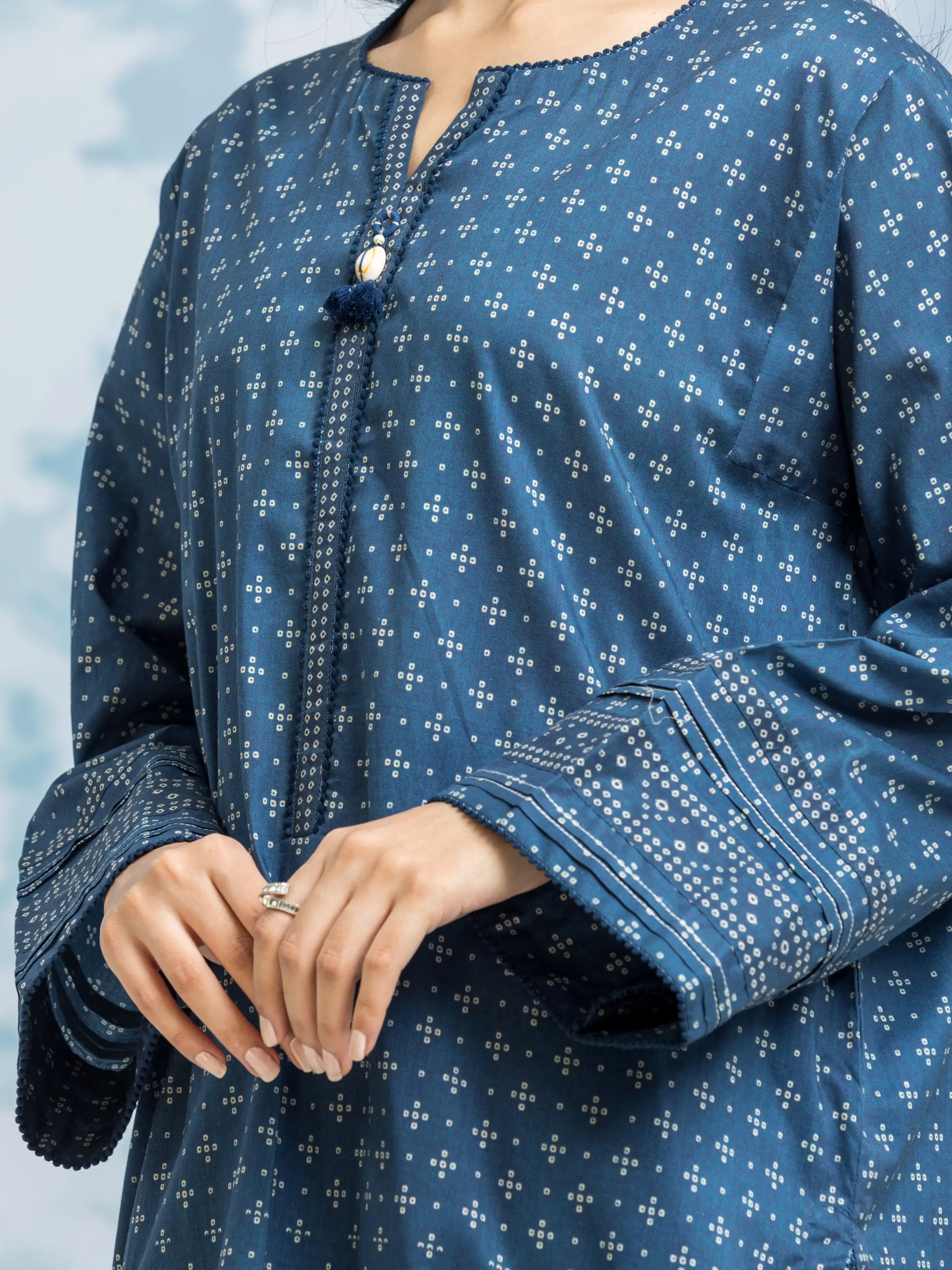 Printed Khaddar Shirt Trouser - EWU24A3-29324ST - Image 2