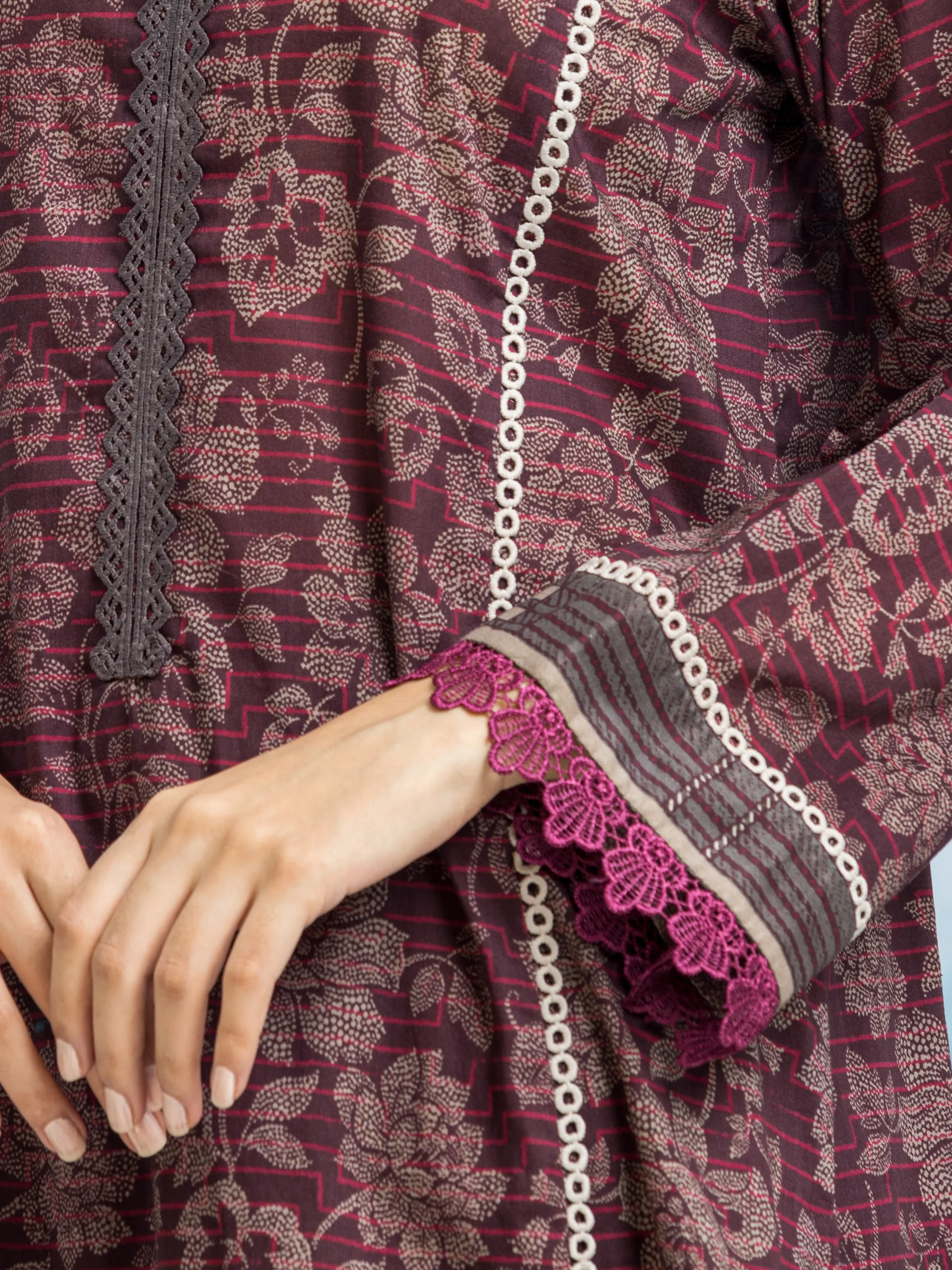 Printed Khaddar Suit - EWU24A3-29503-3P - Image 4