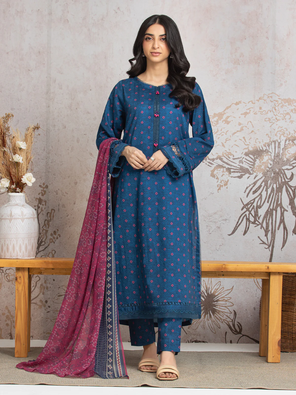 Printed Cambric Suit - EWU24M2-005 - Image 2