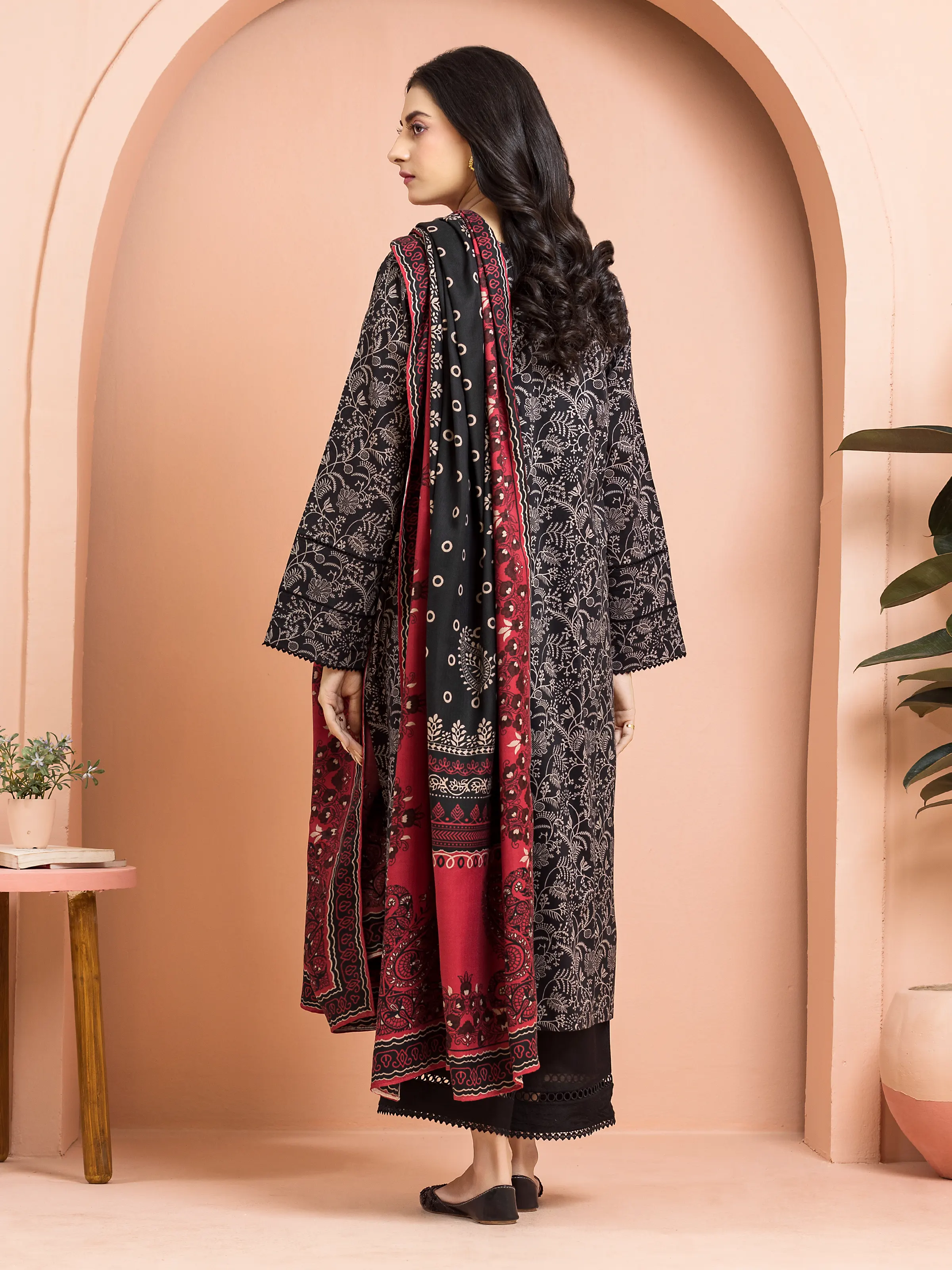 Printed Khaddar Shirt Trouser - EWU24M3-102ST - Image 2