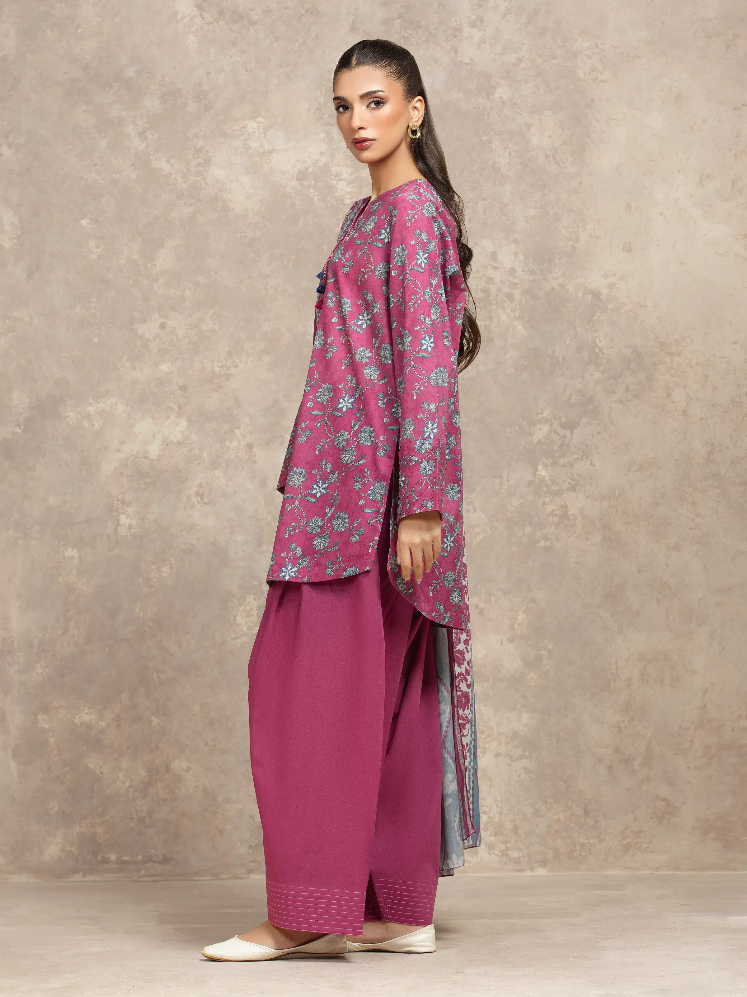 Printed Khaddar Shirt Trouser - EWU5A3-36031ST - Image 5