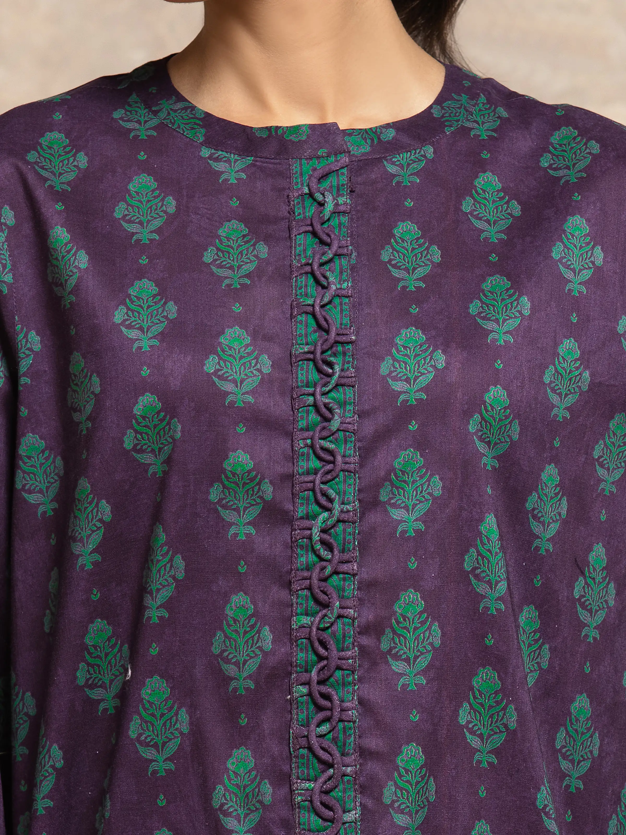 Printed Khaddar Shirt Trouser - EWU5M3-026ST - Image 3
