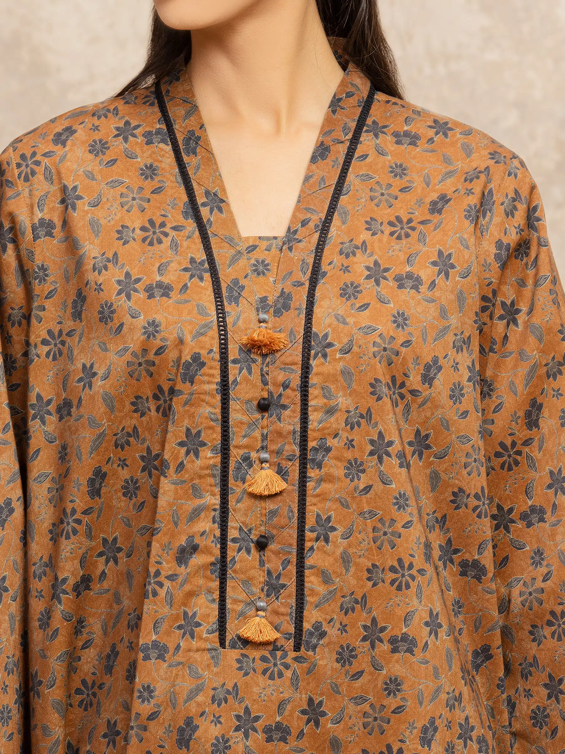 Printed Khaddar Suit - EWU5M3-029-3P - Image 3