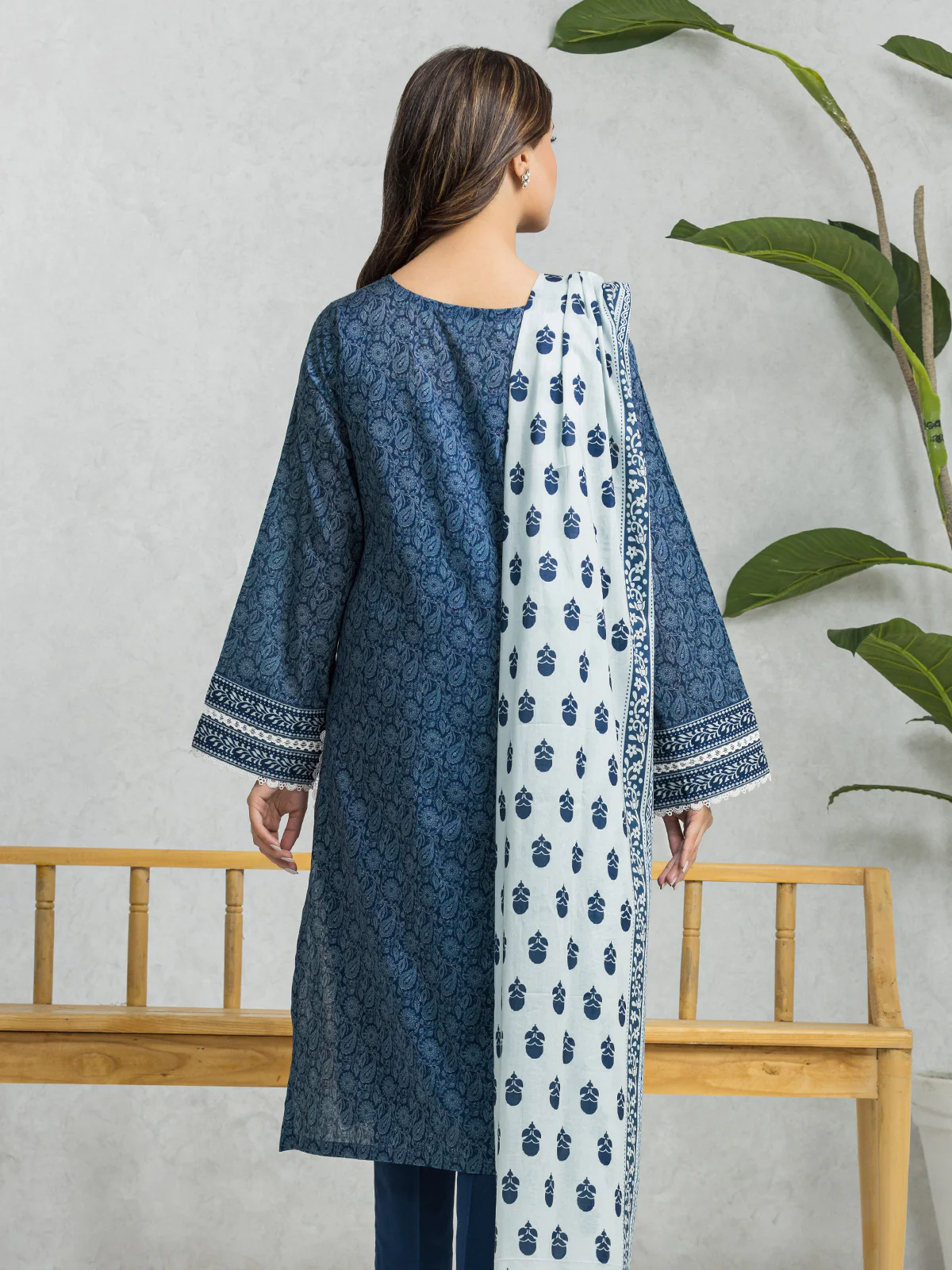 Printed Lawn Suit - EWU24A1-28583-3P - Image 4
