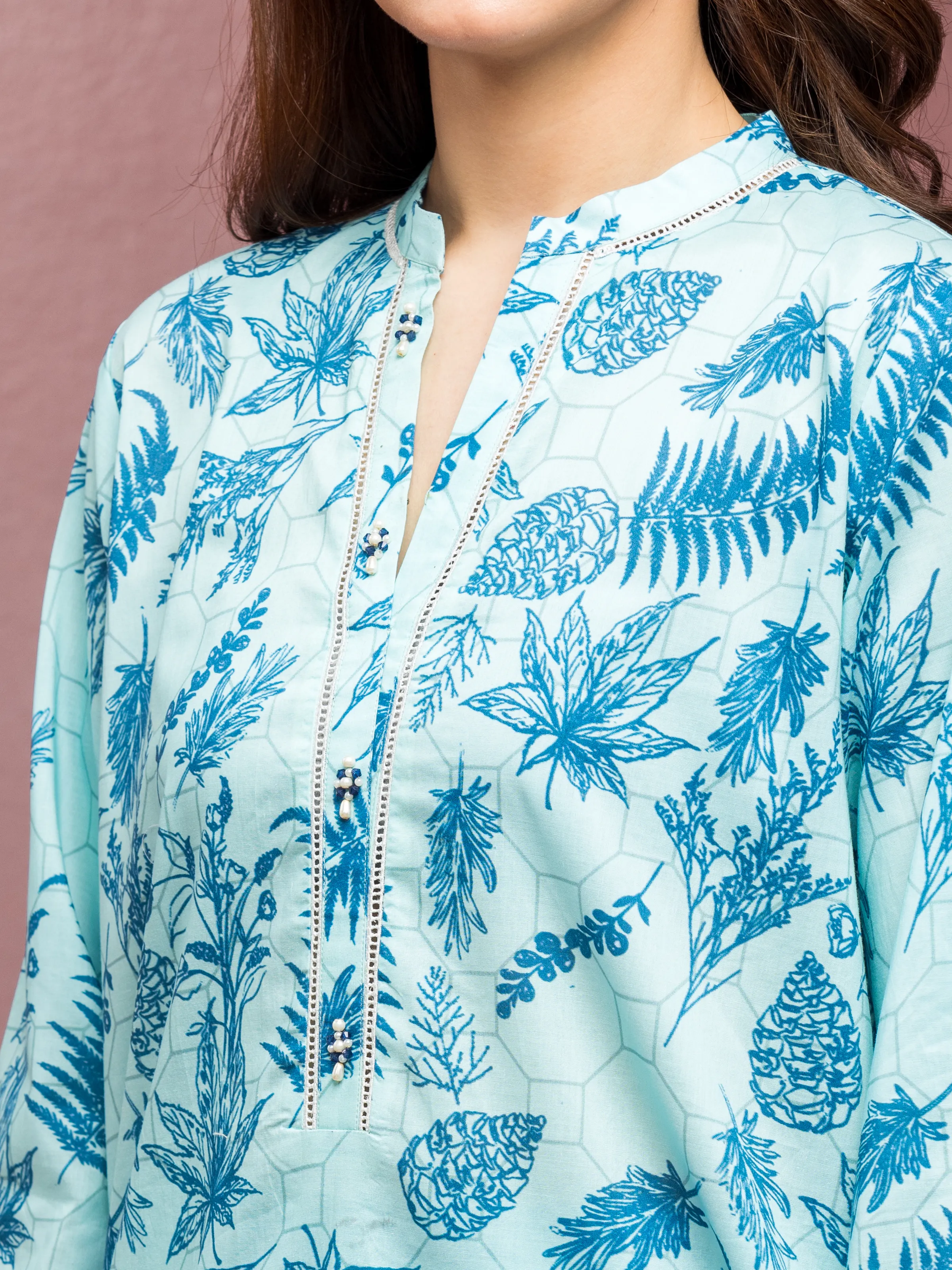 Printed Lawn Suit - EWU5A1-35082-3P - Image 6