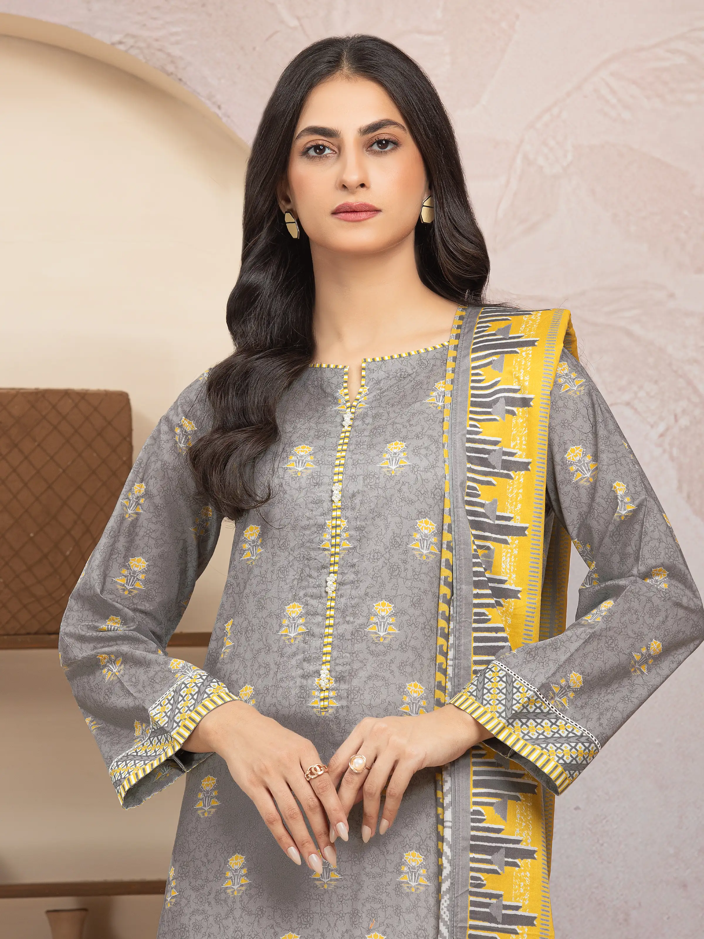 Printed Lawn Shirt - EWU5A1-35206S - Image 3