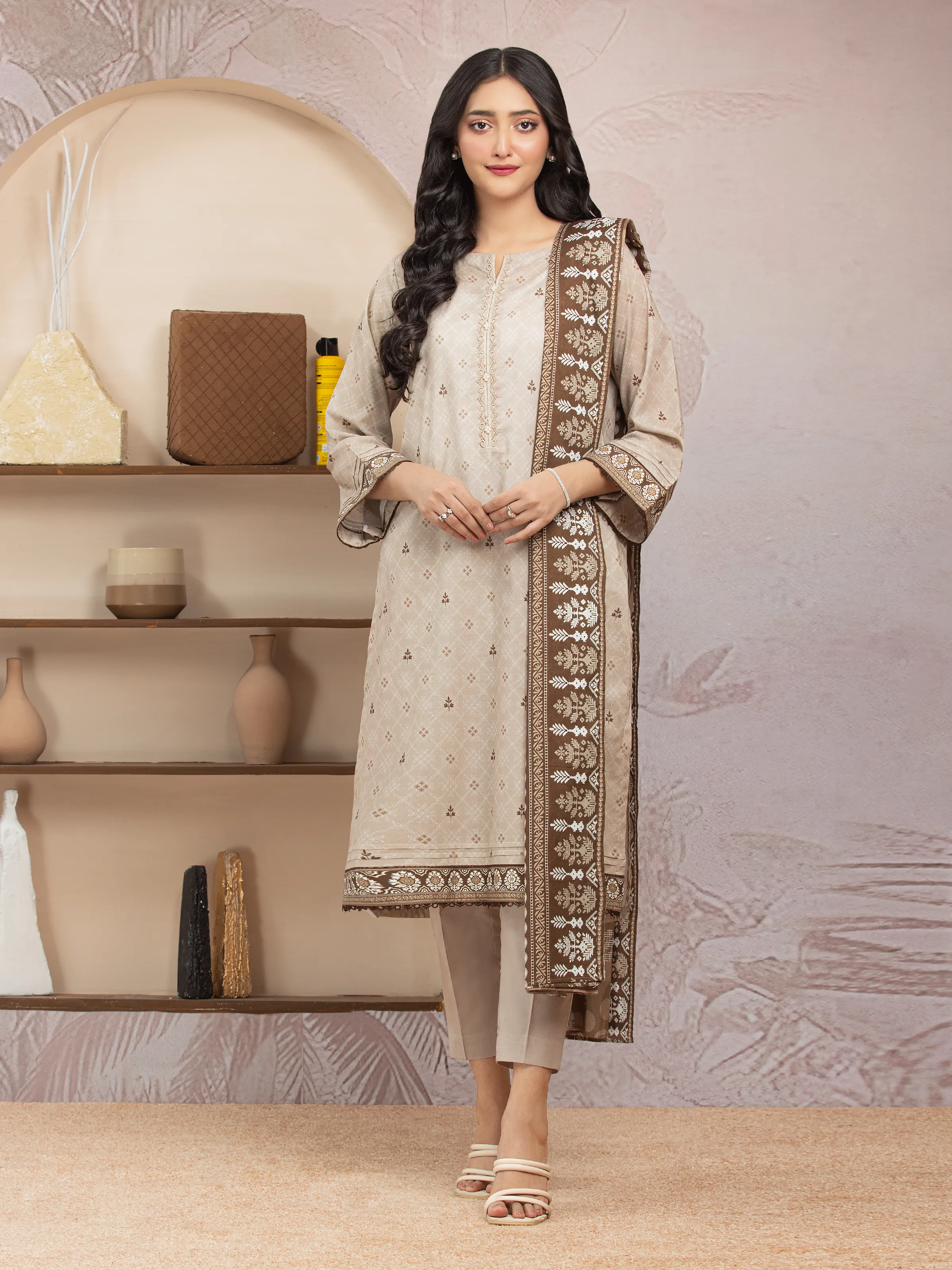 Printed Lawn Shirt - EWU5A1-35214S