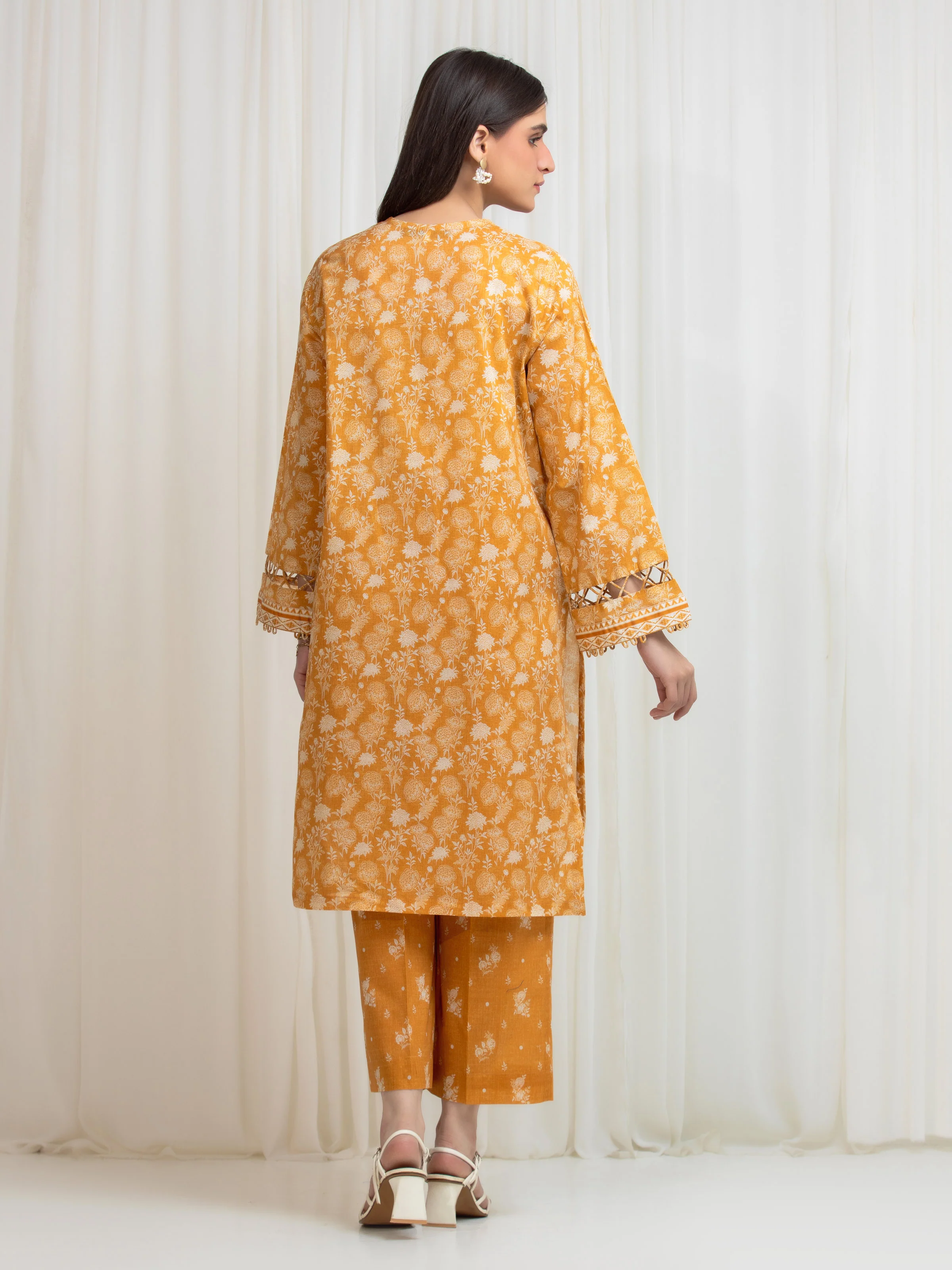 Printed Lawn Shirt Trouser - EWU6A1-36810ST - Image 6