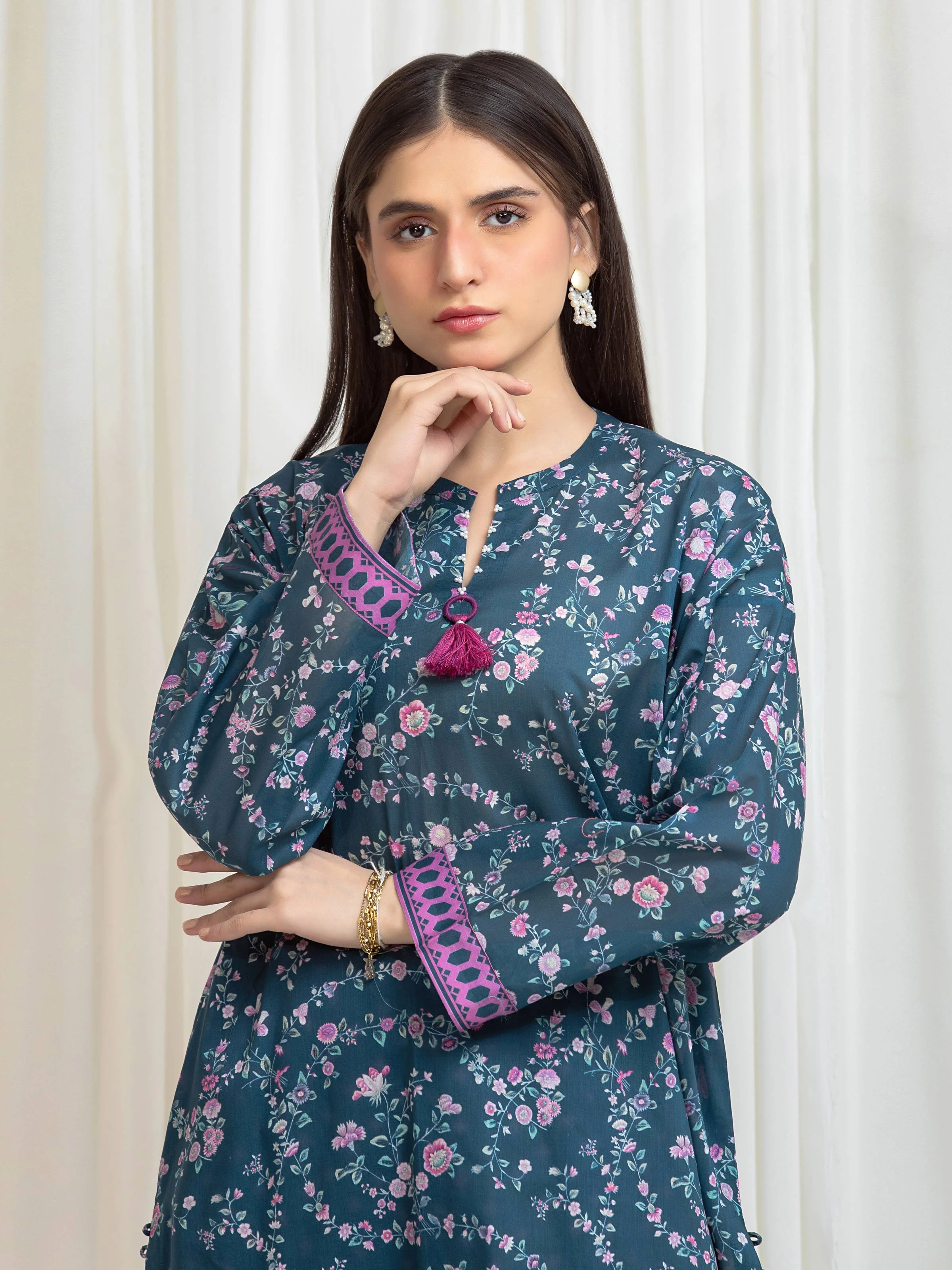 Printed Lawn Shirt Trouser - EWU6A1-36811ST - Image 2