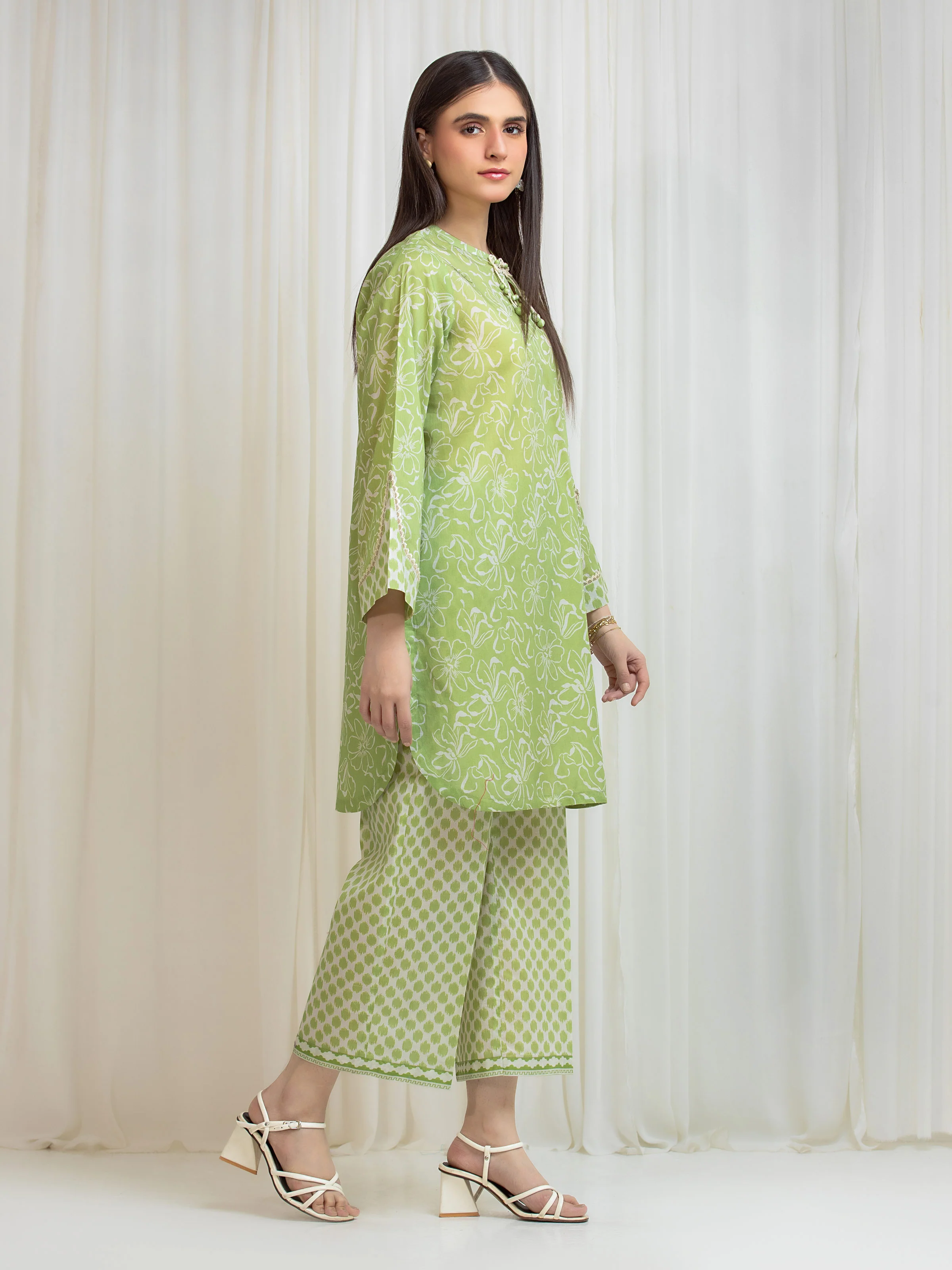Printed Lawn Shirt Trouser - EWU6A1-36812ST - Image 5