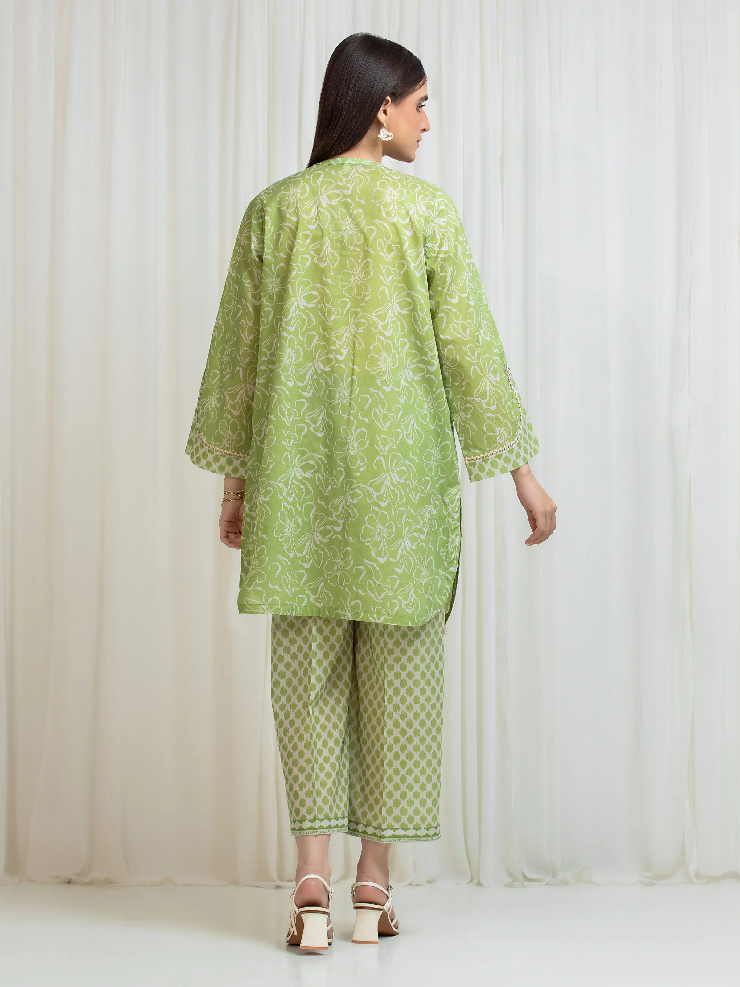Printed Lawn Shirt Trouser - EWU6A1-36812ST - Image 6