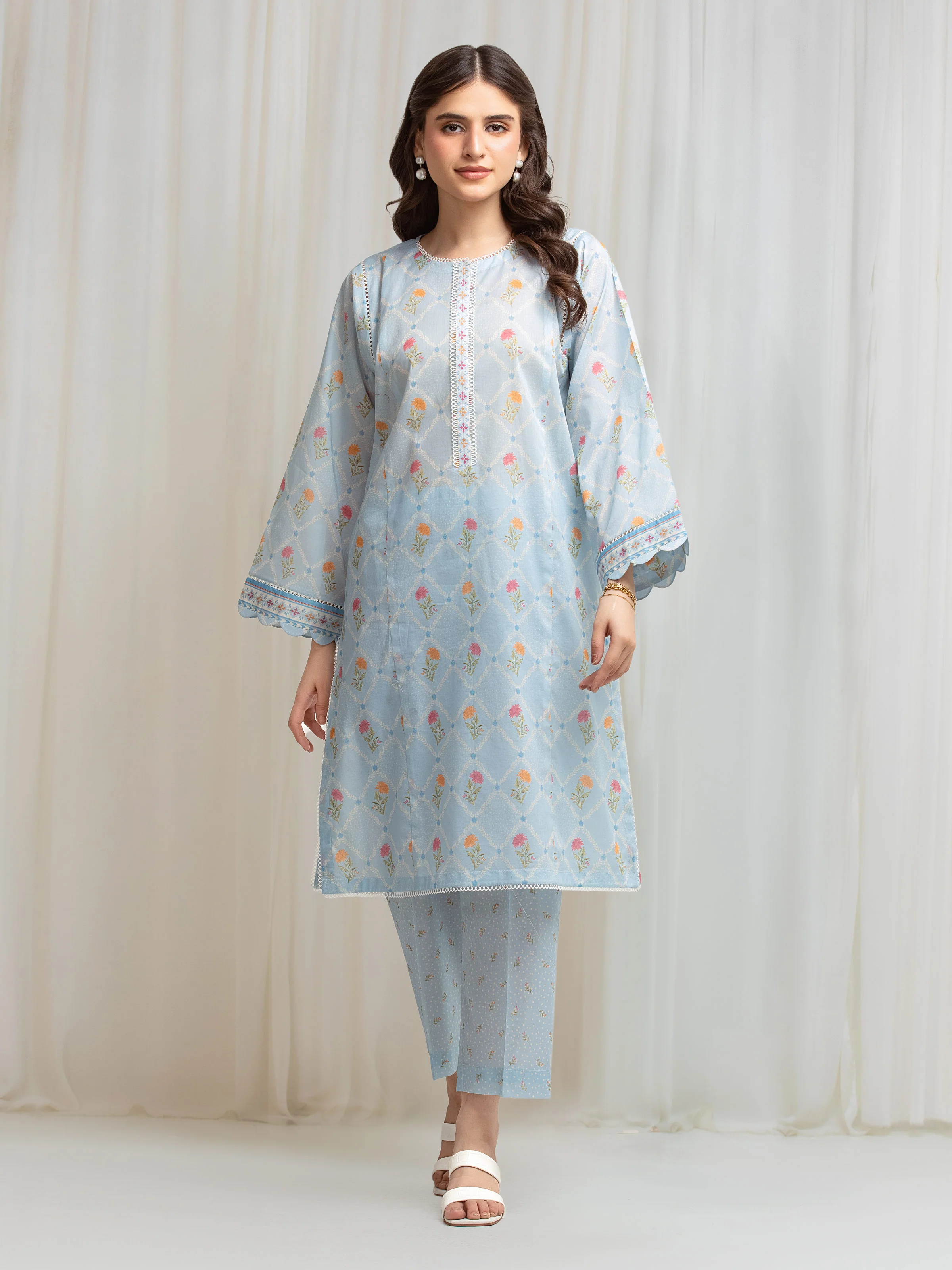 Printed Lawn Shirt Trouser - EWU6A1-36813ST