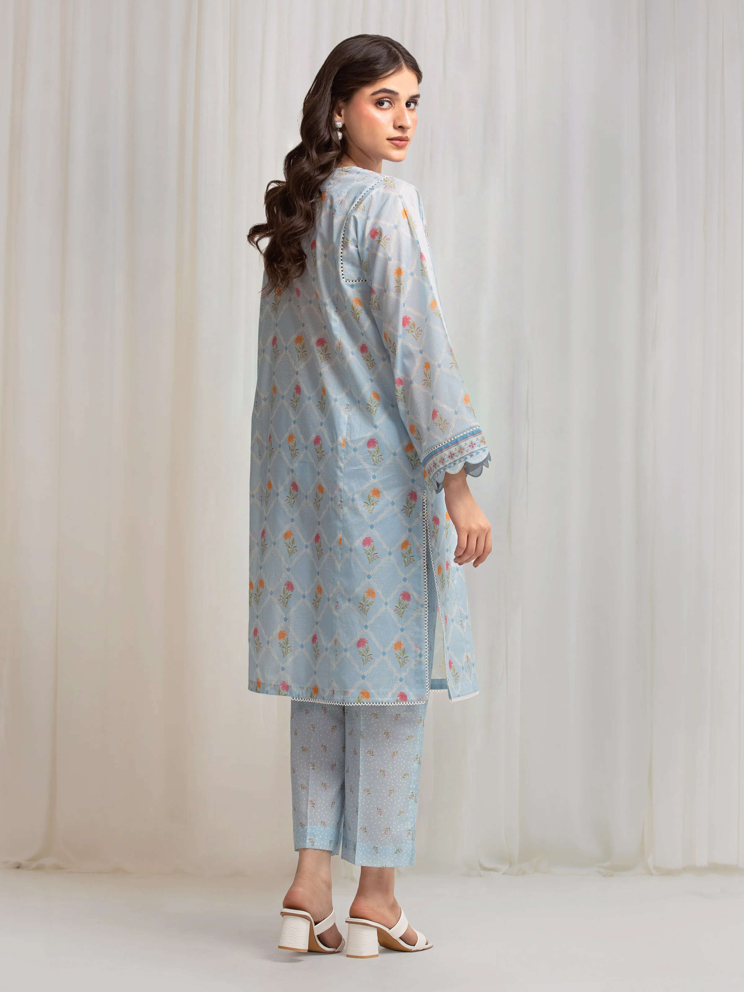 Printed Lawn Shirt Trouser - EWU6A1-36813ST - Image 6