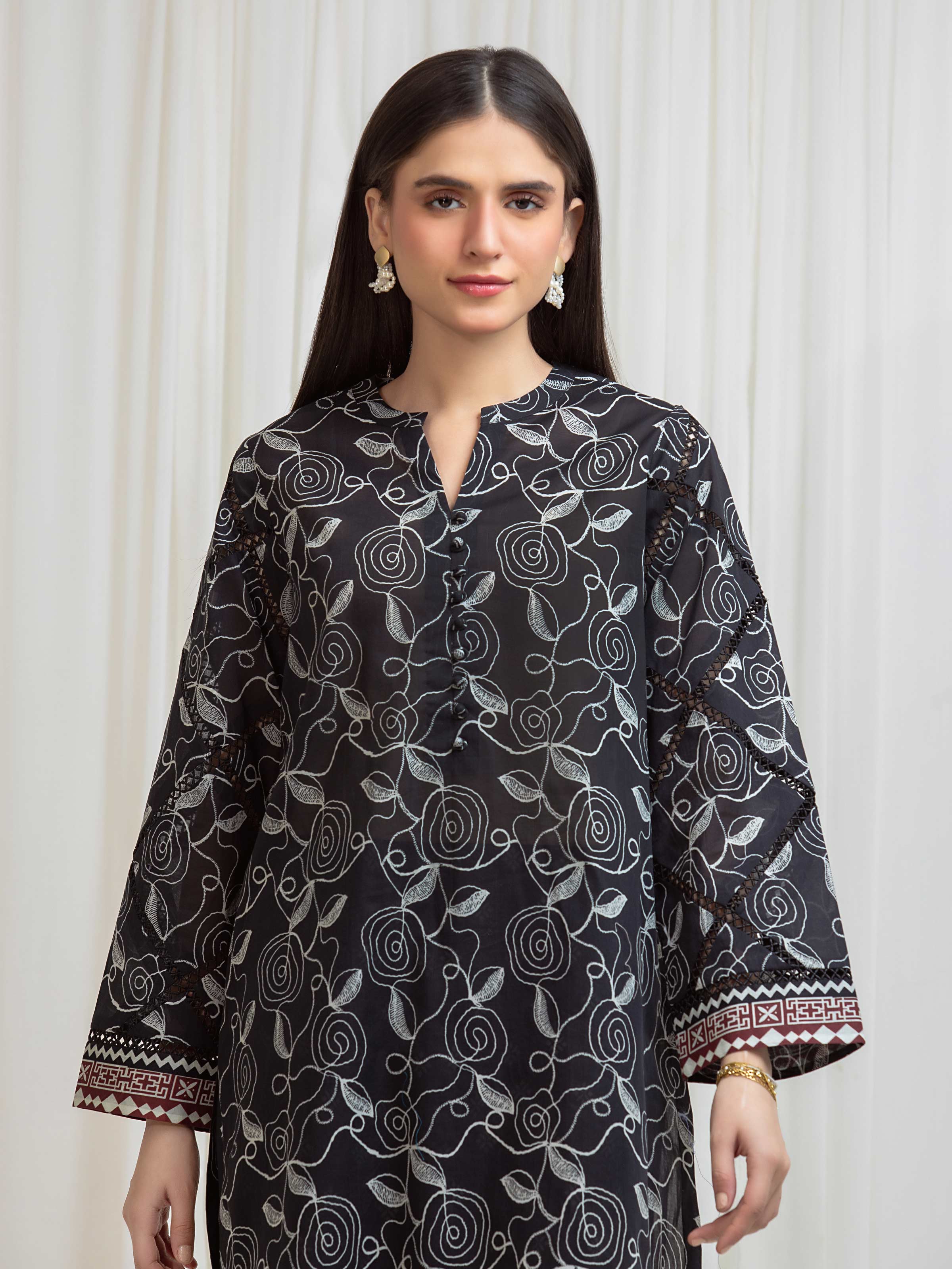 Printed Lawn Shirt Trouser - EWU6A1-36815ST - Image 2